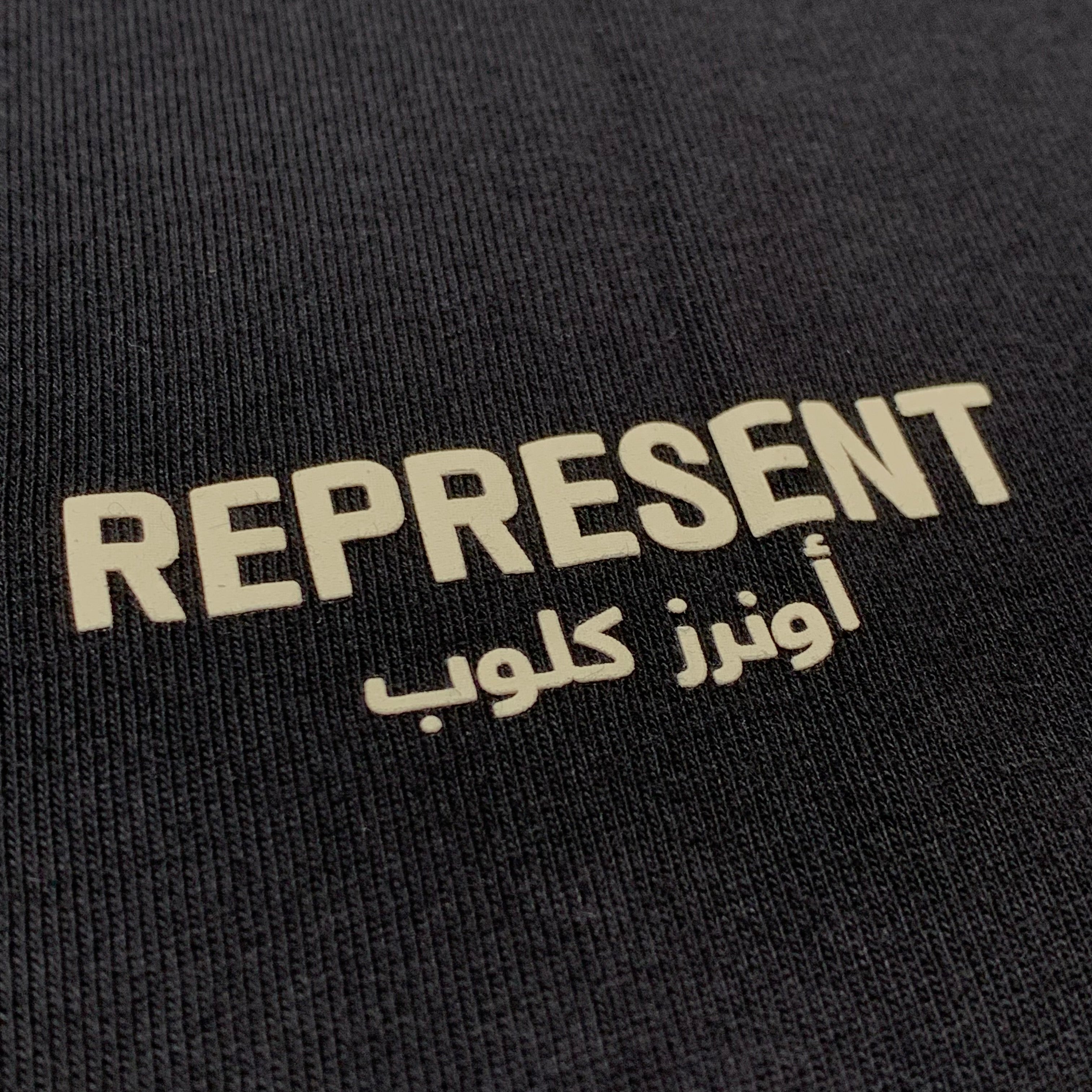 Represent Medium Tee Arabic Owners Club Jet Black T-Shirt