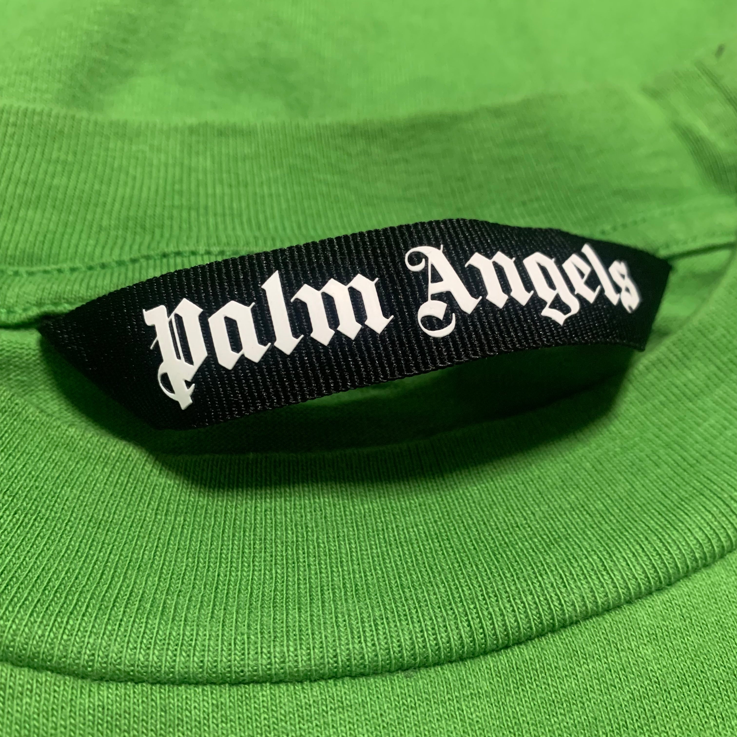 Palm Angels Small Kill The Bear Green Tee
