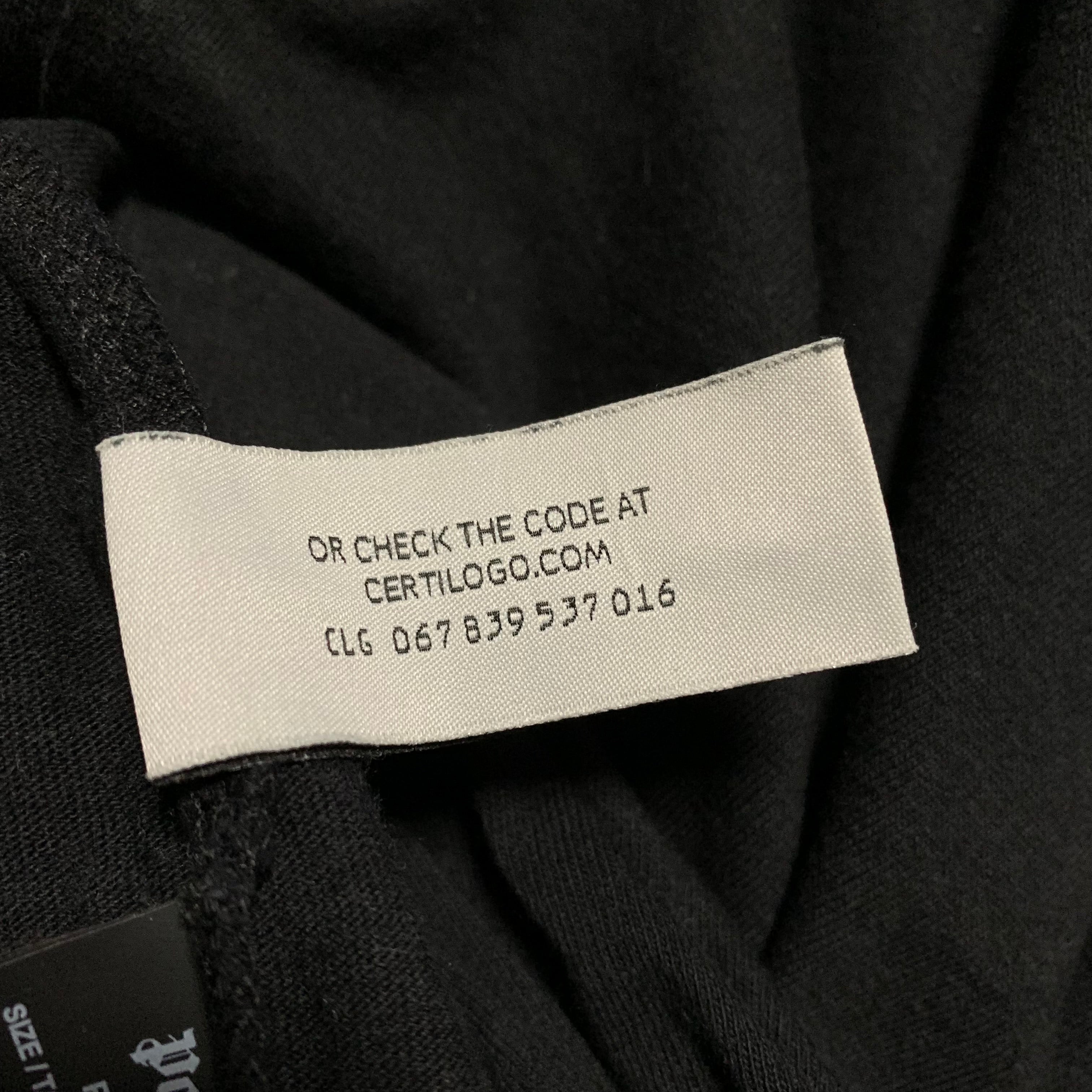 Palm Angels Large Milano Sprayed Black Tee