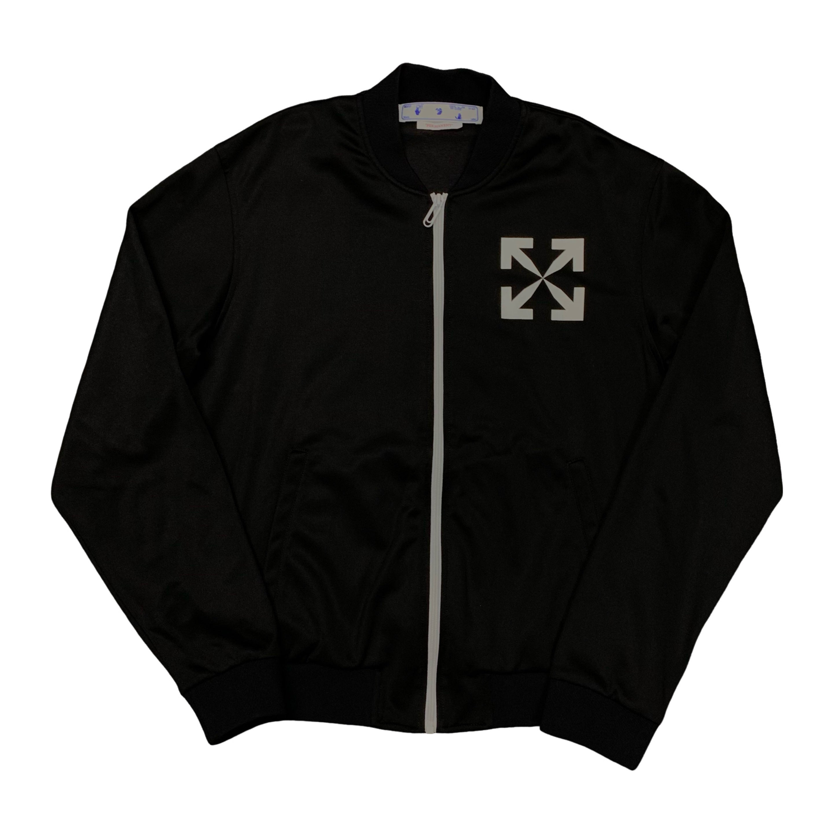 Off White Small Jacket Single Arrows Black Track Top Jacket Virgil Abloh