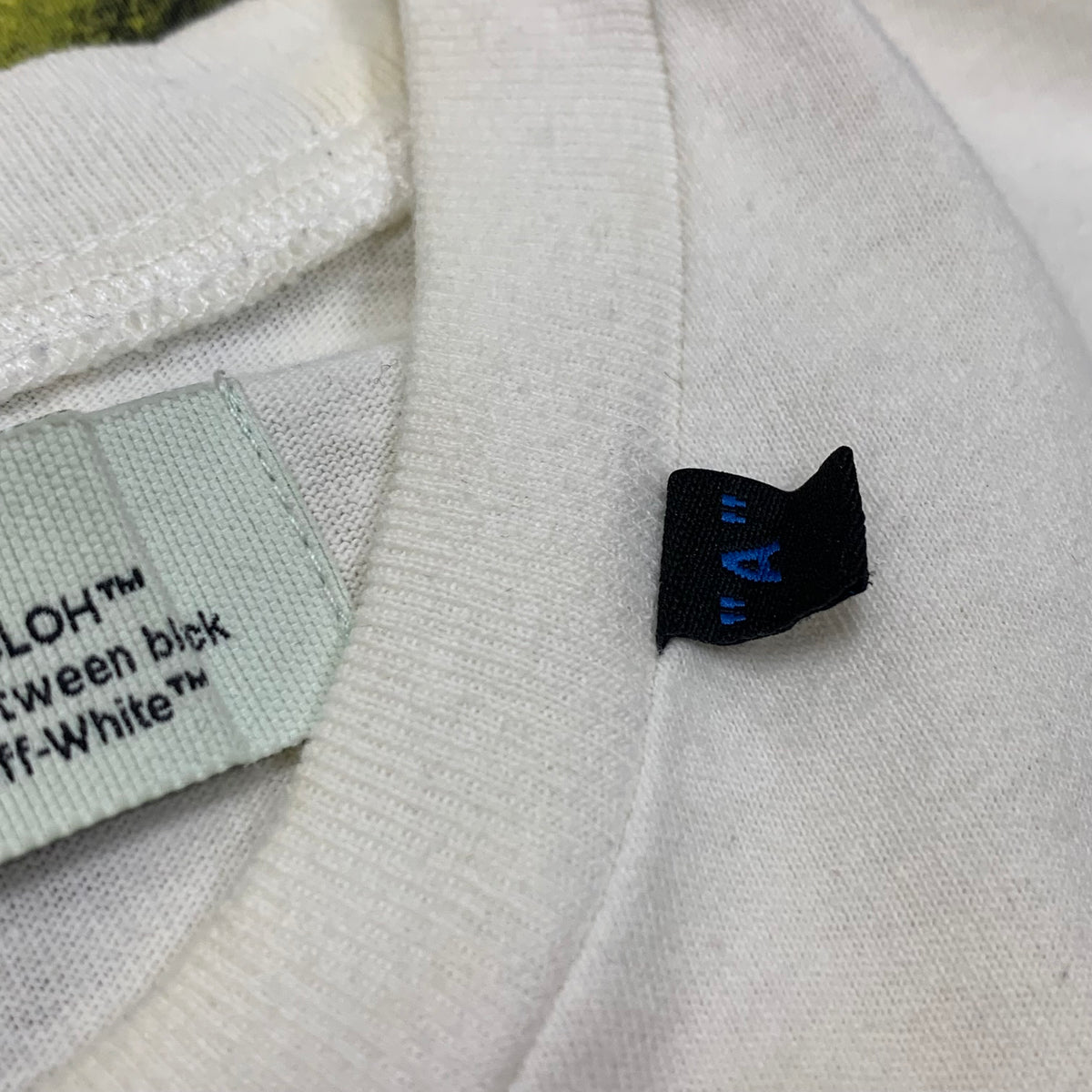 Off White Large Tee Acrylic Arrows White T-Shirt Virgil Abloh