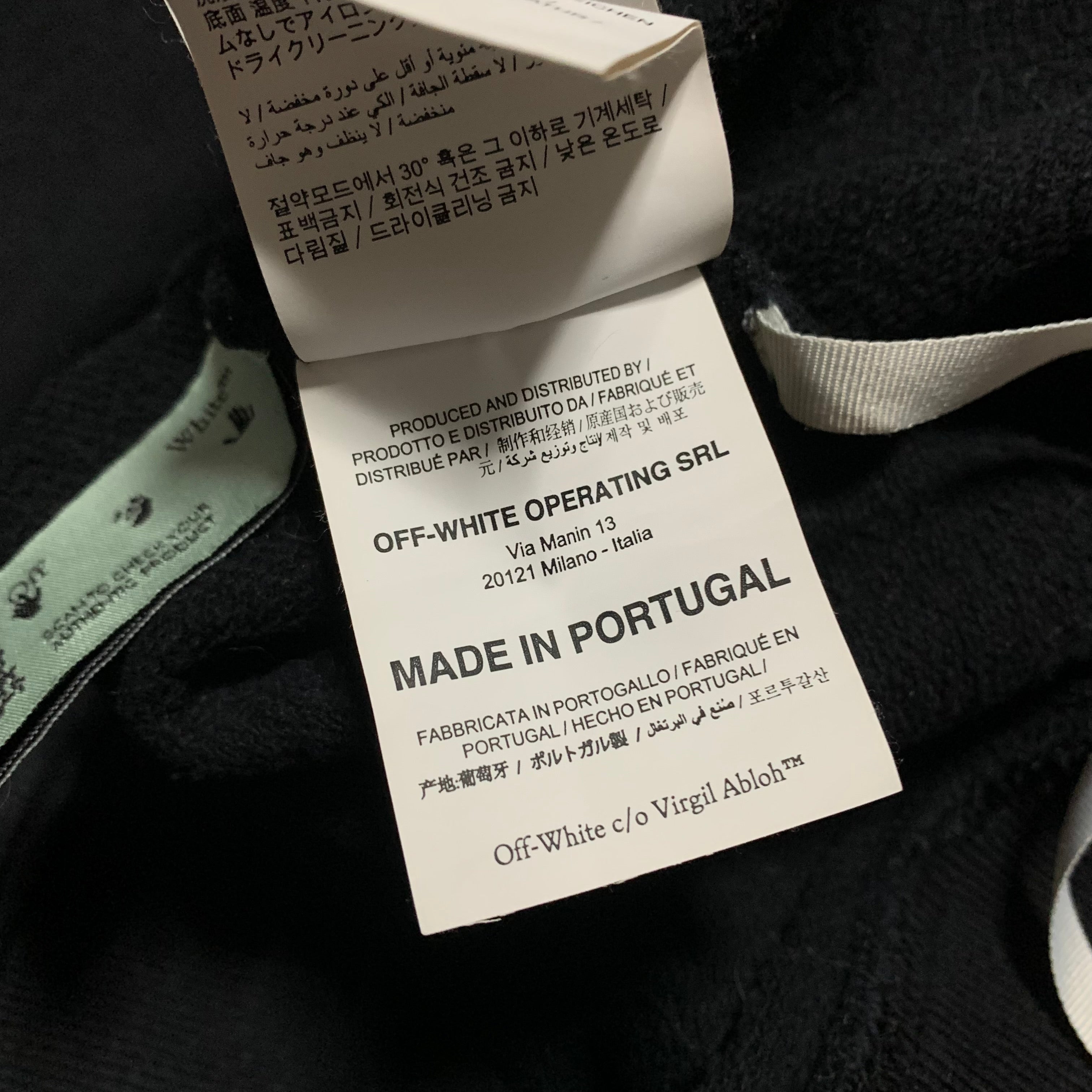 Off White Medium Pink Marker Arrows Black Sweatshirt Crewneck