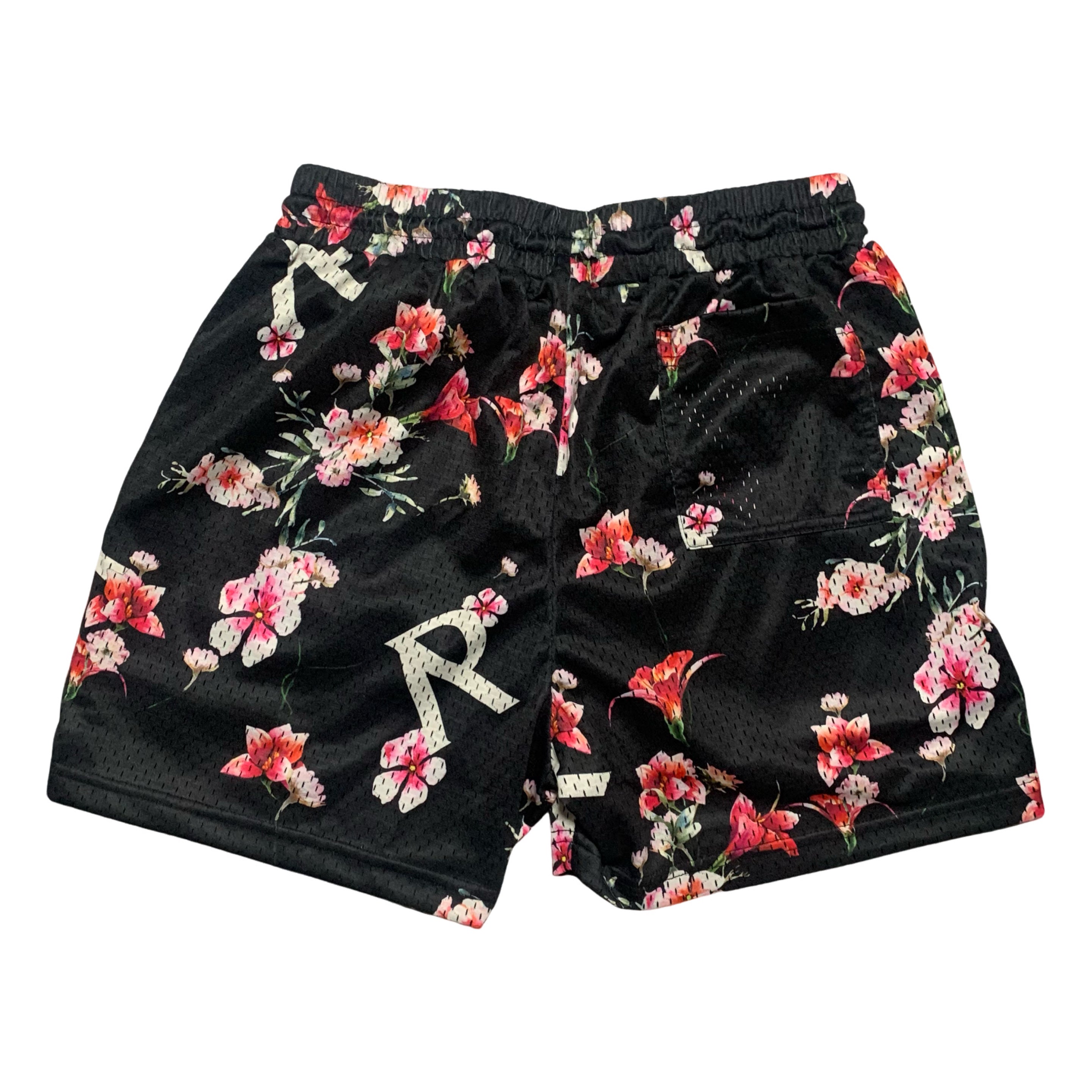 Represent Small Shorts Floral Mesh Black Shorts