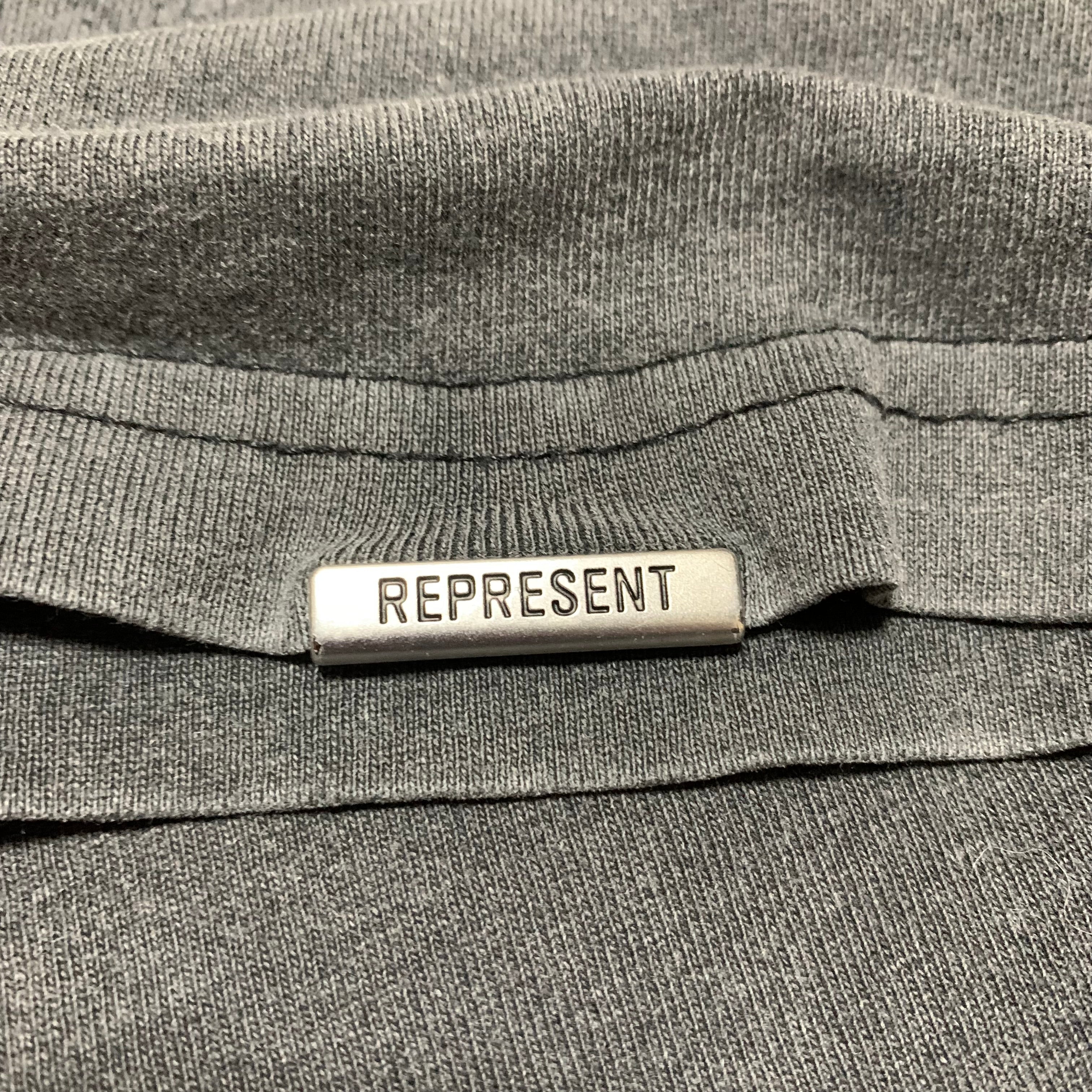 Represent Medium Angels Academy Vintage Grey Tee