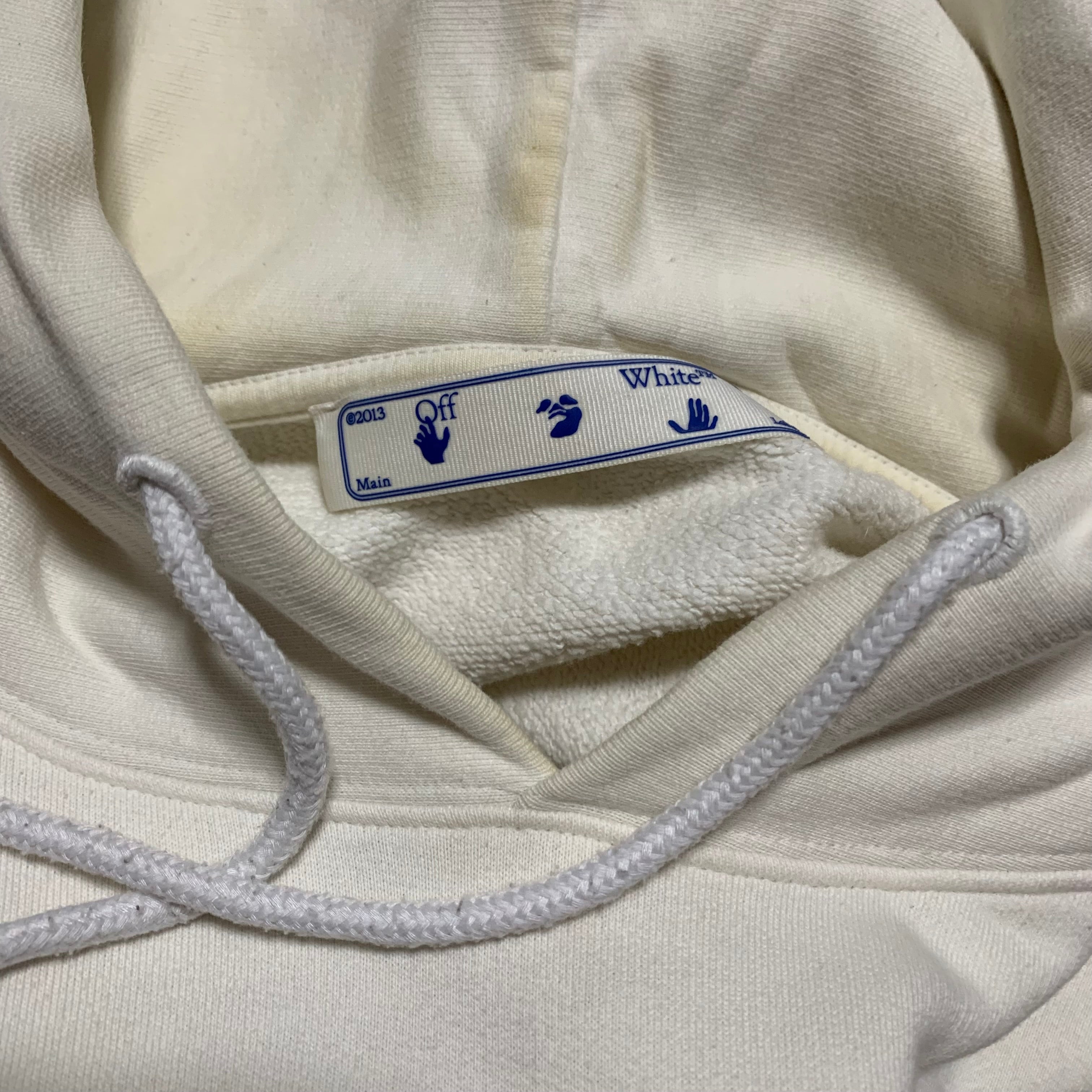 Off White Medium Caravaggio Painting White Hoodie Virgil Abloh