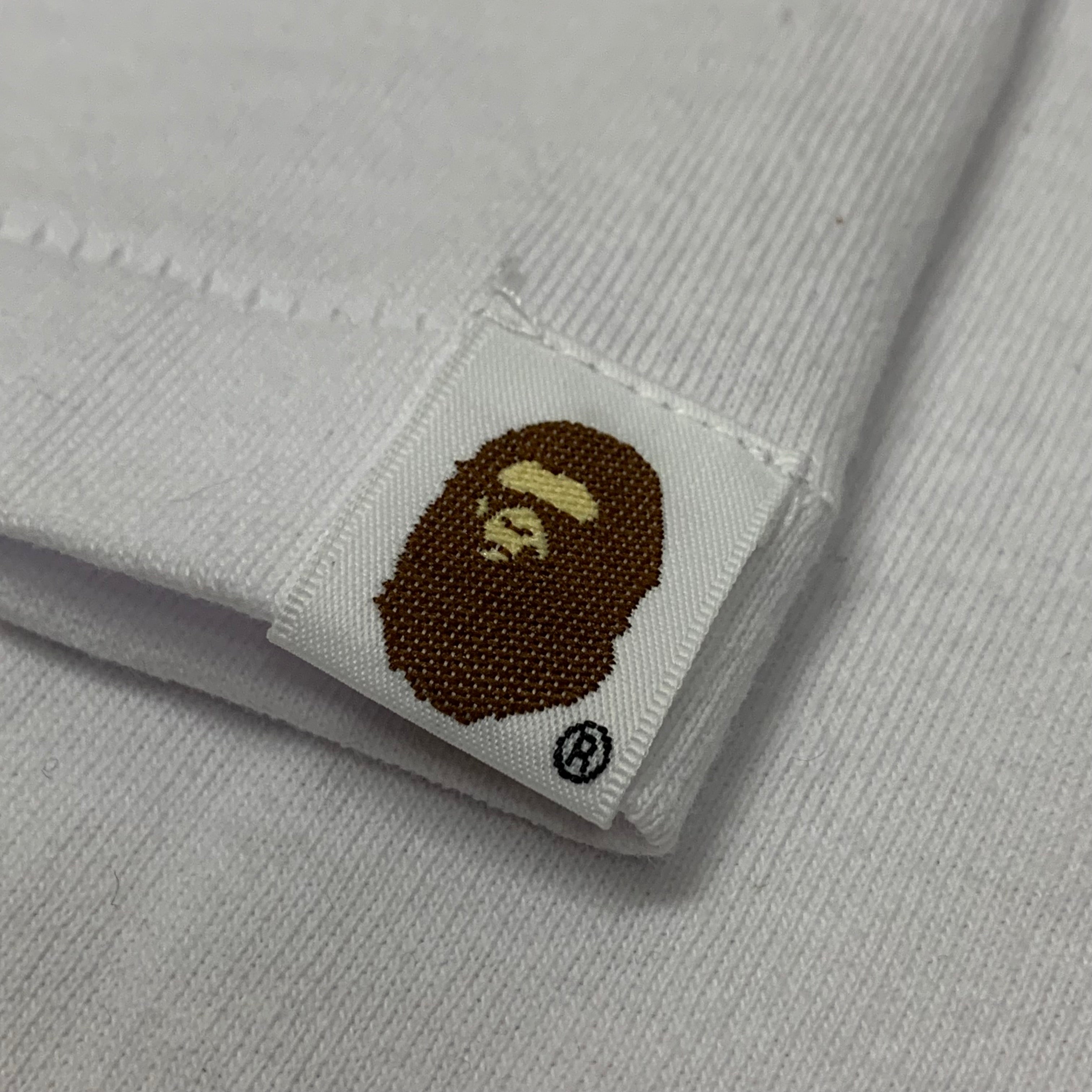 Bape XL Tee Shark ABC Camo Rebuild Shark White T-Shirt A Bathing Ape