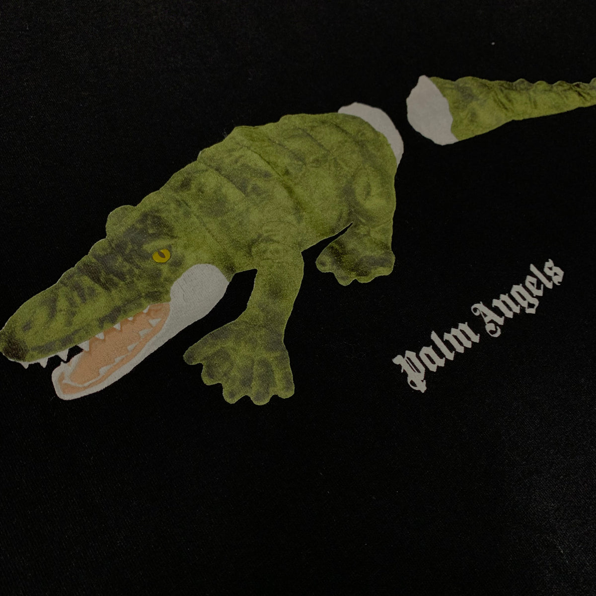 Palm Angels Small Tee Crocodile Black T-Shirt