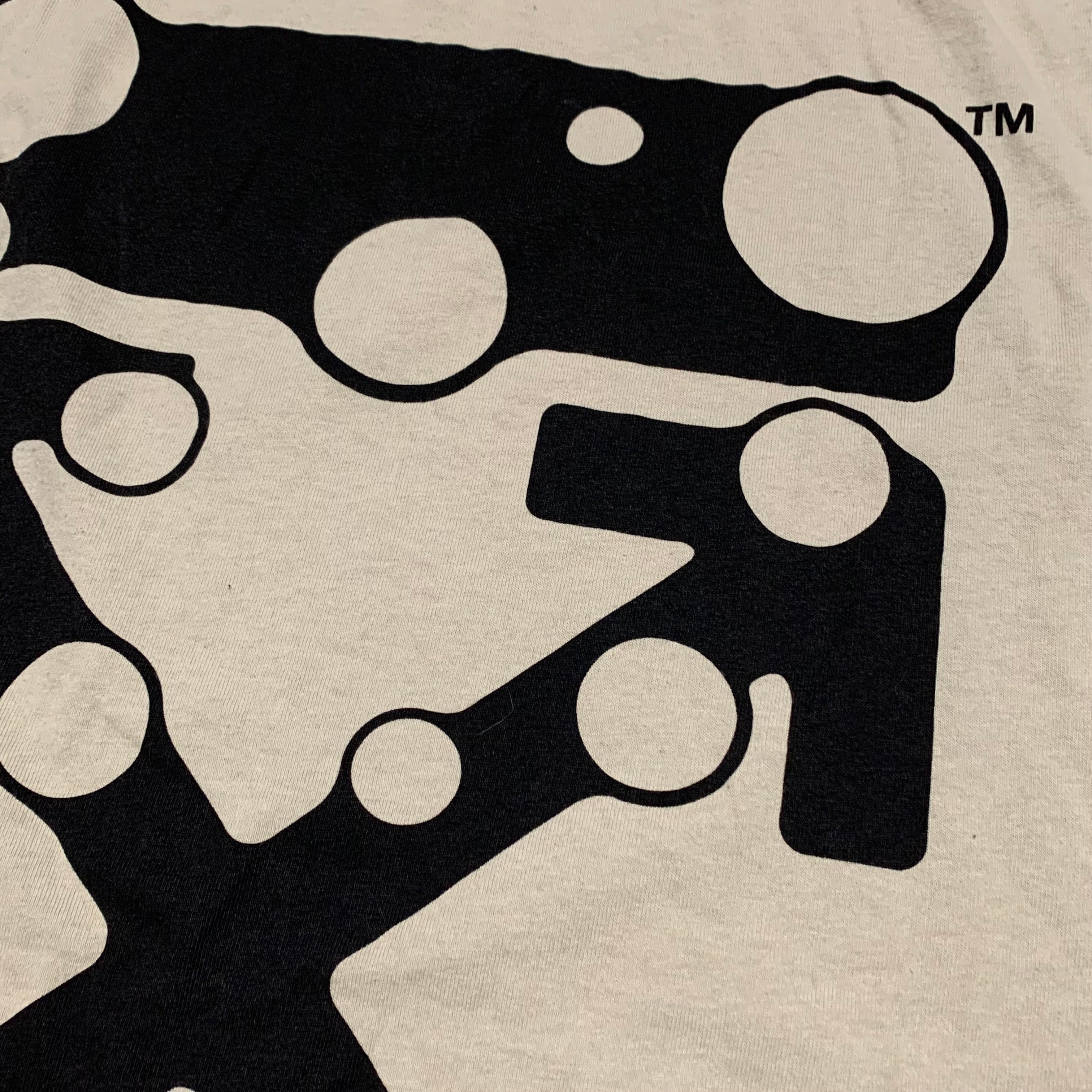 Off White Small Bubble Arrows Beige Tee Virgil Abloh