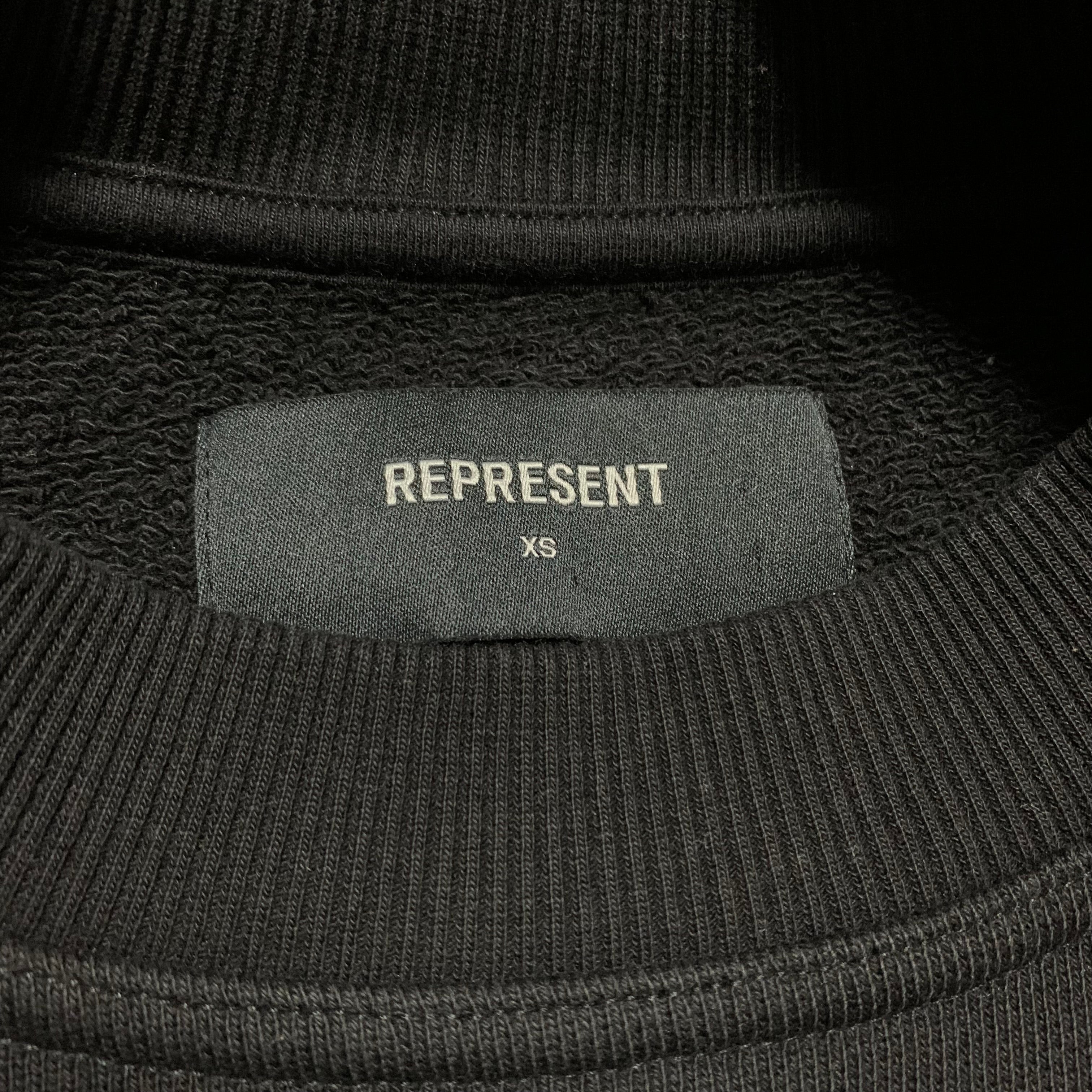 Represent XS Design Studio Team Jet Black Sweater Sweatshirt Crewneck