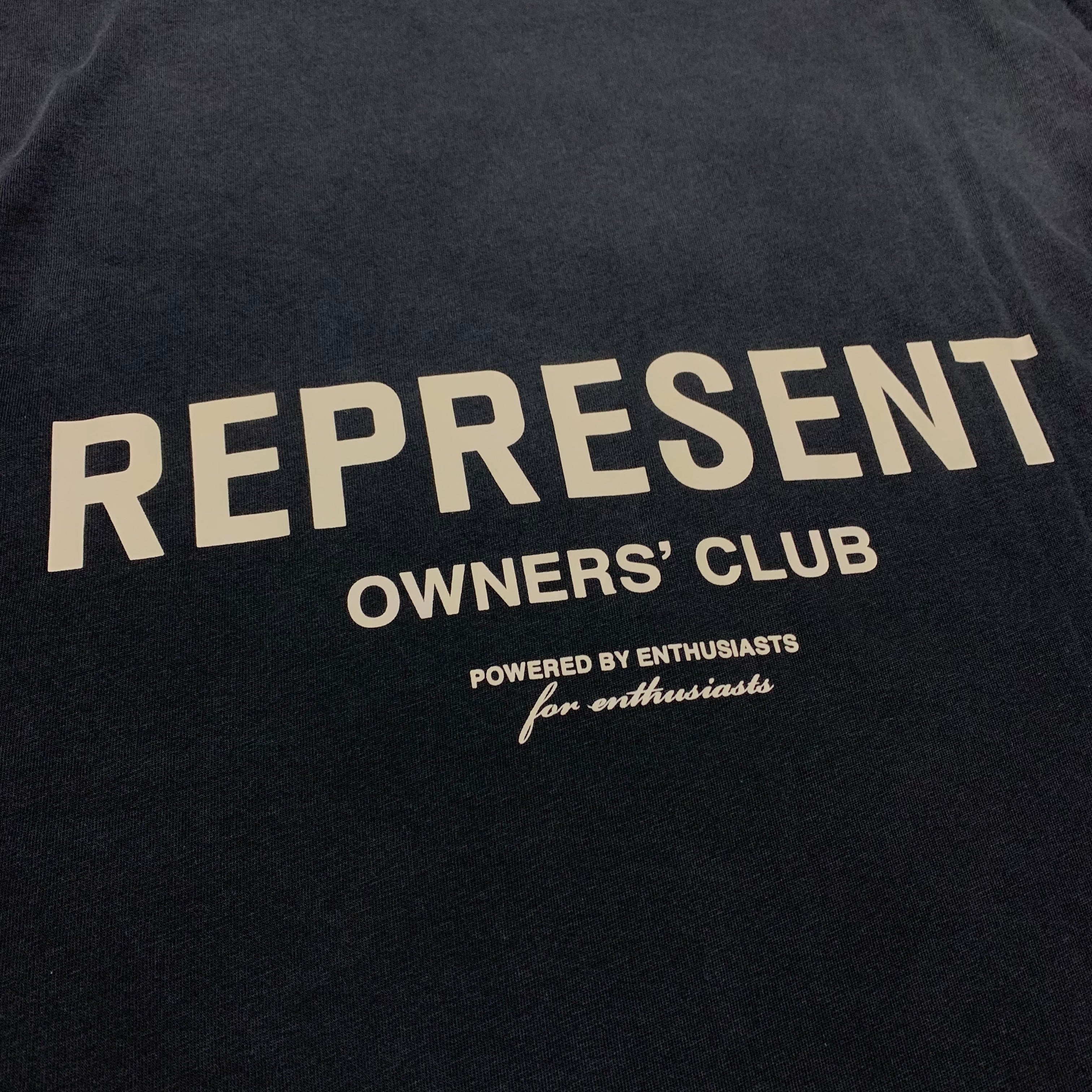 Represent Large Owners Club Stained Black Tee