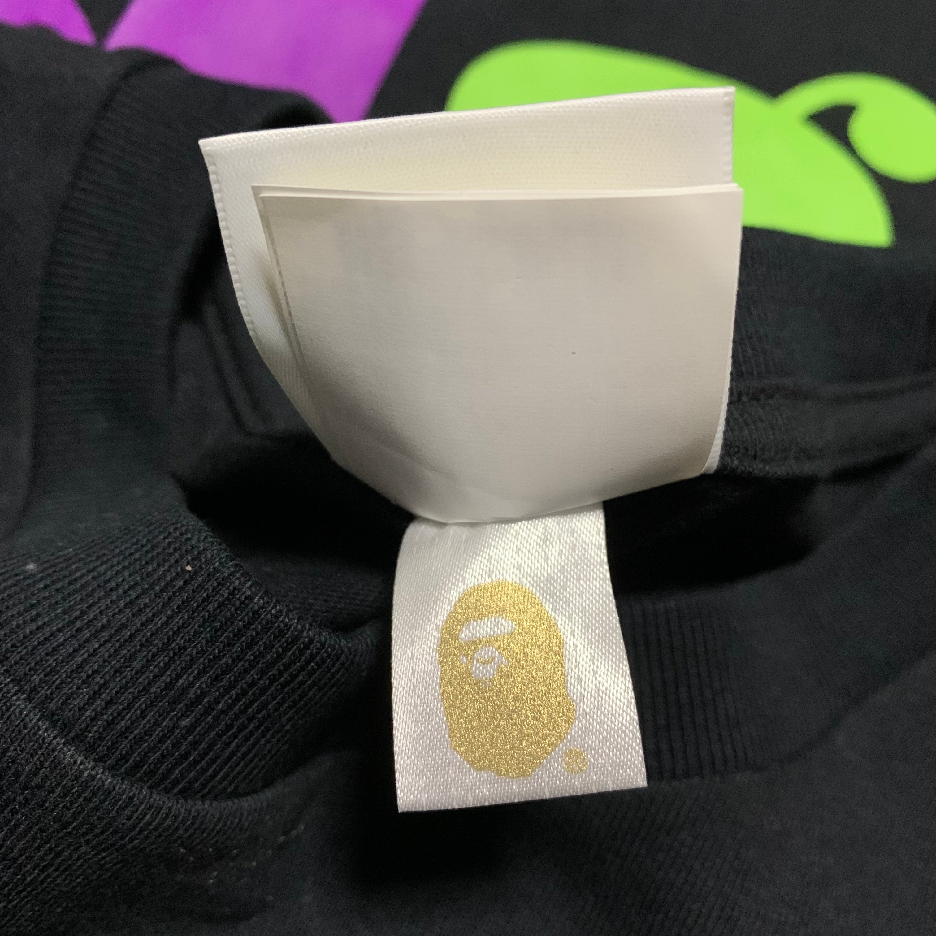 Bape Medium Colourful Graphic Black Tee A Bathing Ape