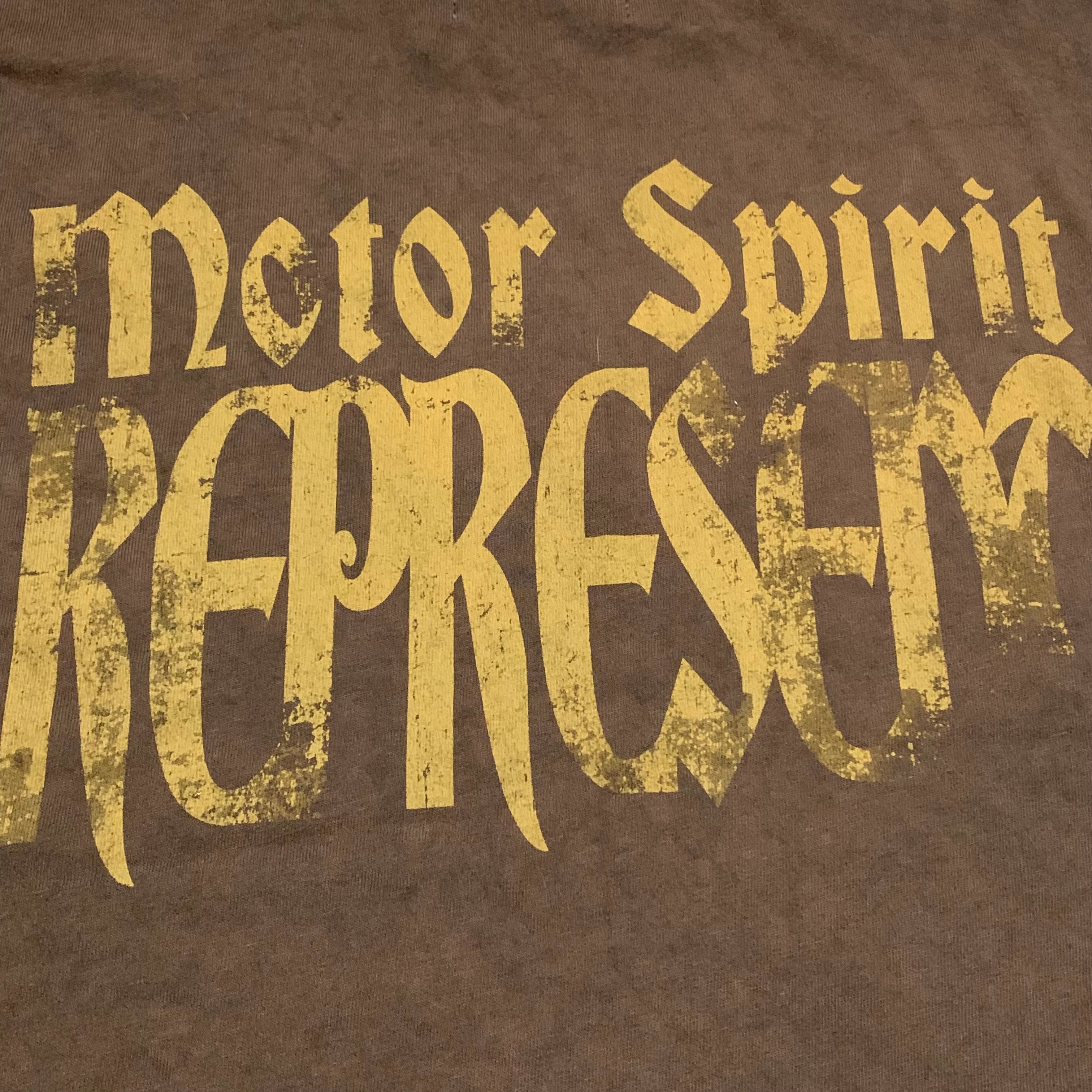 Represent Small Ride Thru Hell Vintage Brown Tee Motor Spirit