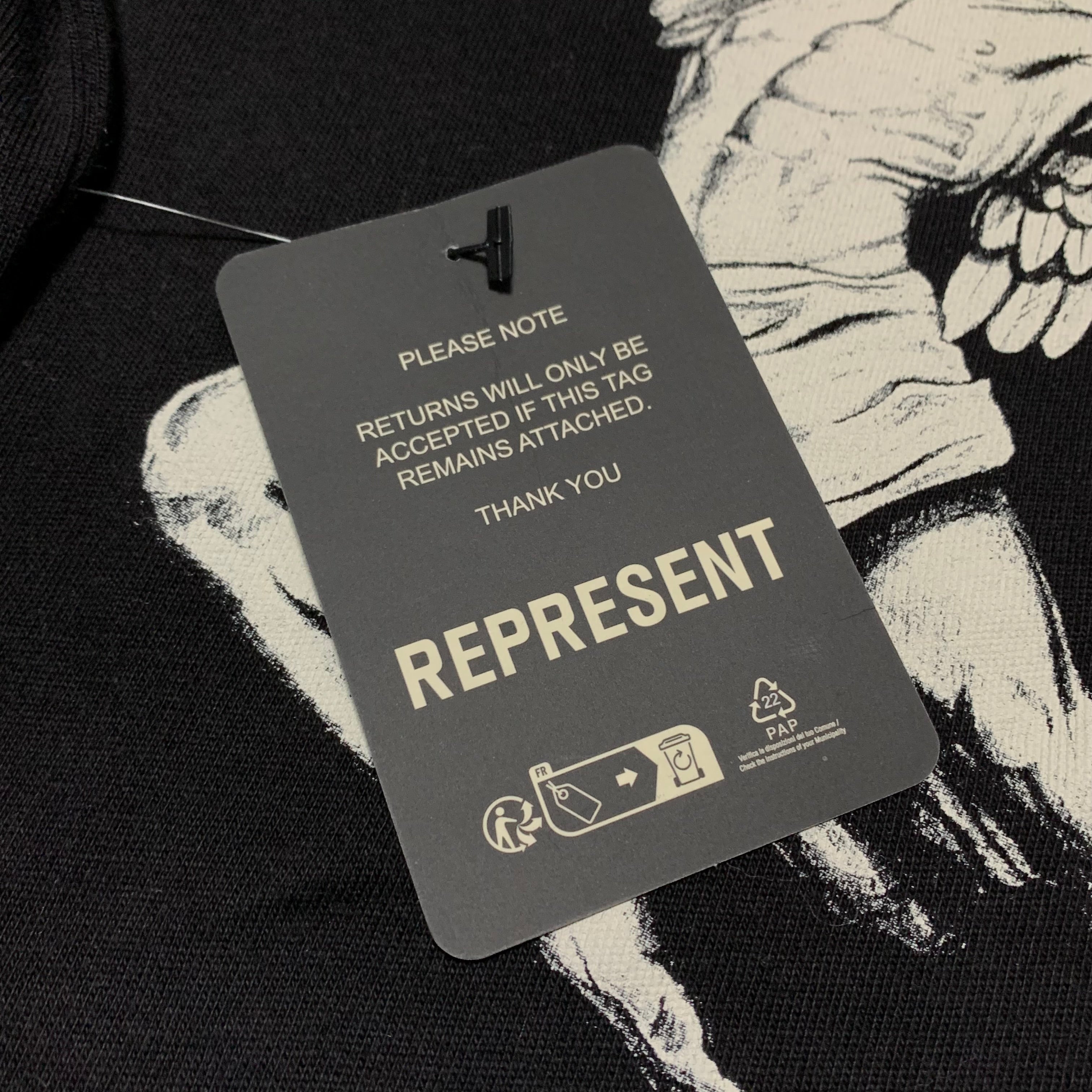 Represent Small Icarus Jet Black Tee Horizons