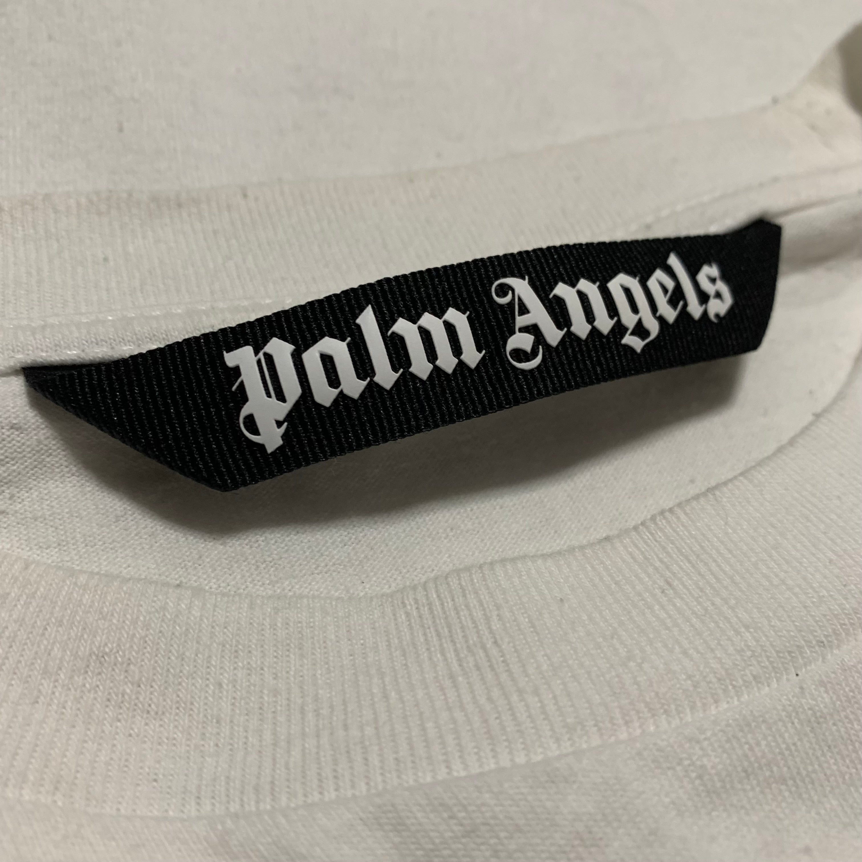 Palm Angels Medium Logo Graphic White Tee