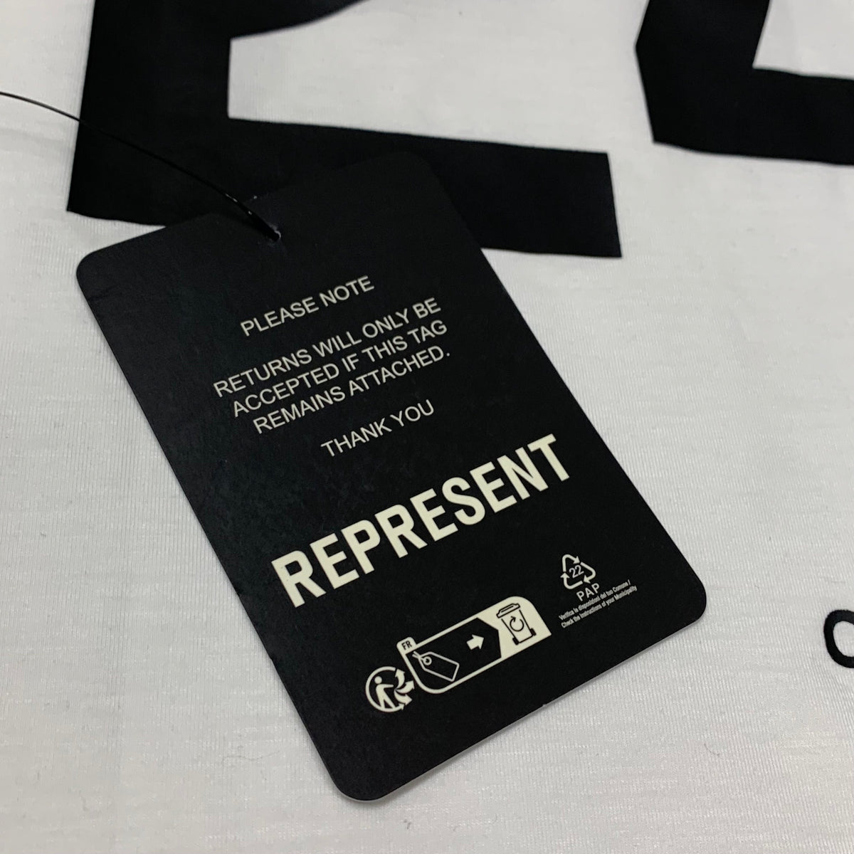 Represent Medium 247 Oversized Flat White T-Shirt
