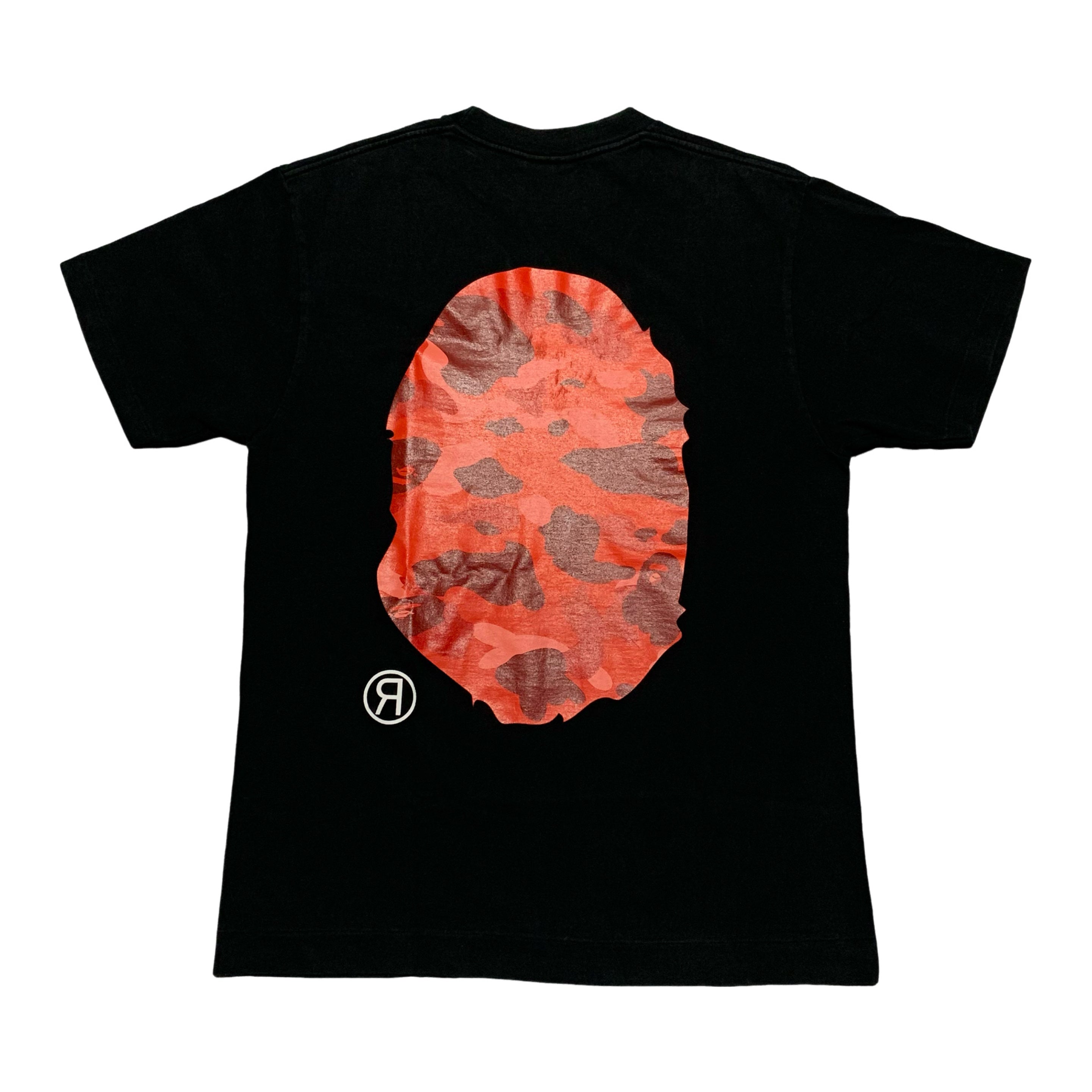 Bape Medium Big Ape Head Red Camo Black Tee A Bathing Ape Vintage
