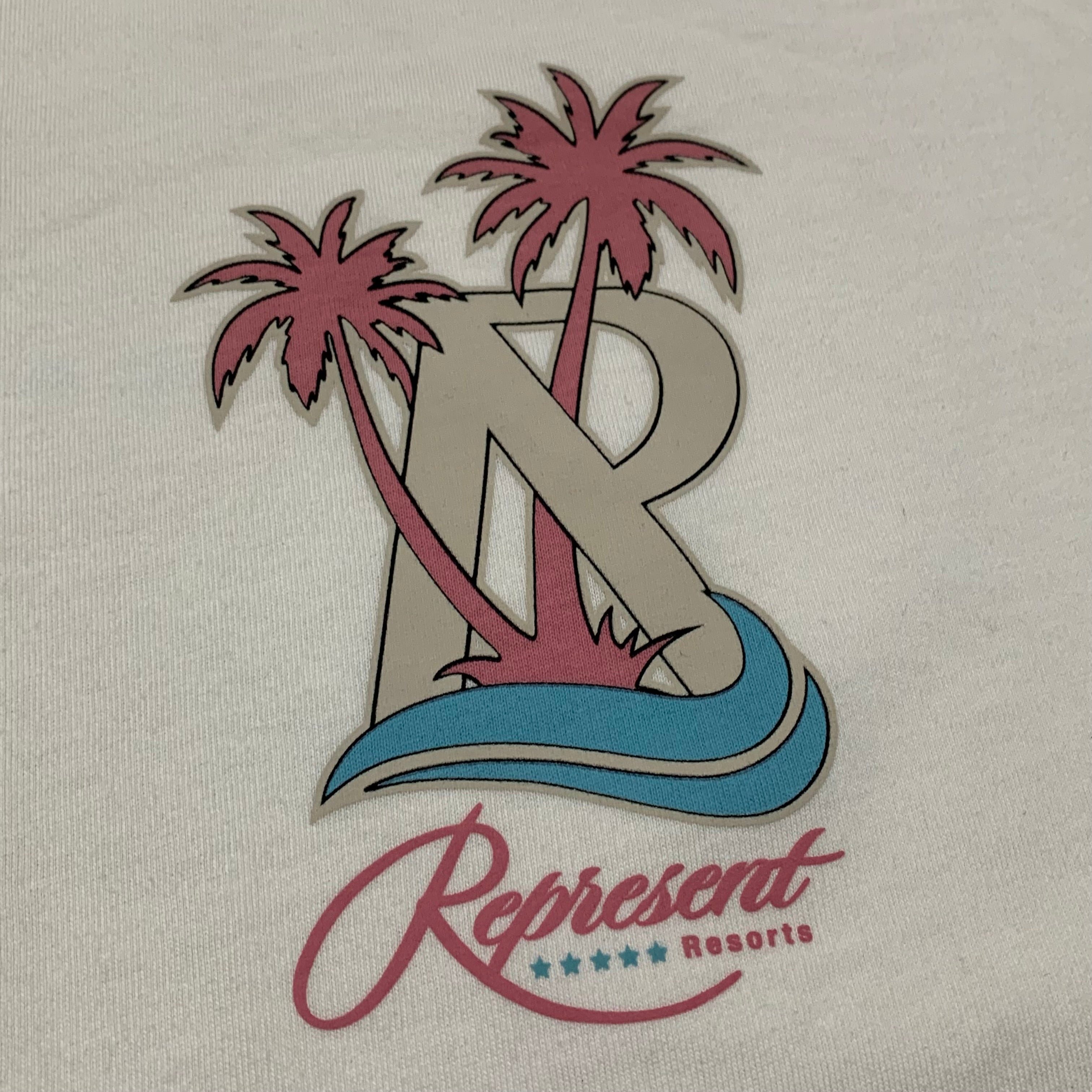 Represent Small Resorts Flat White Tee