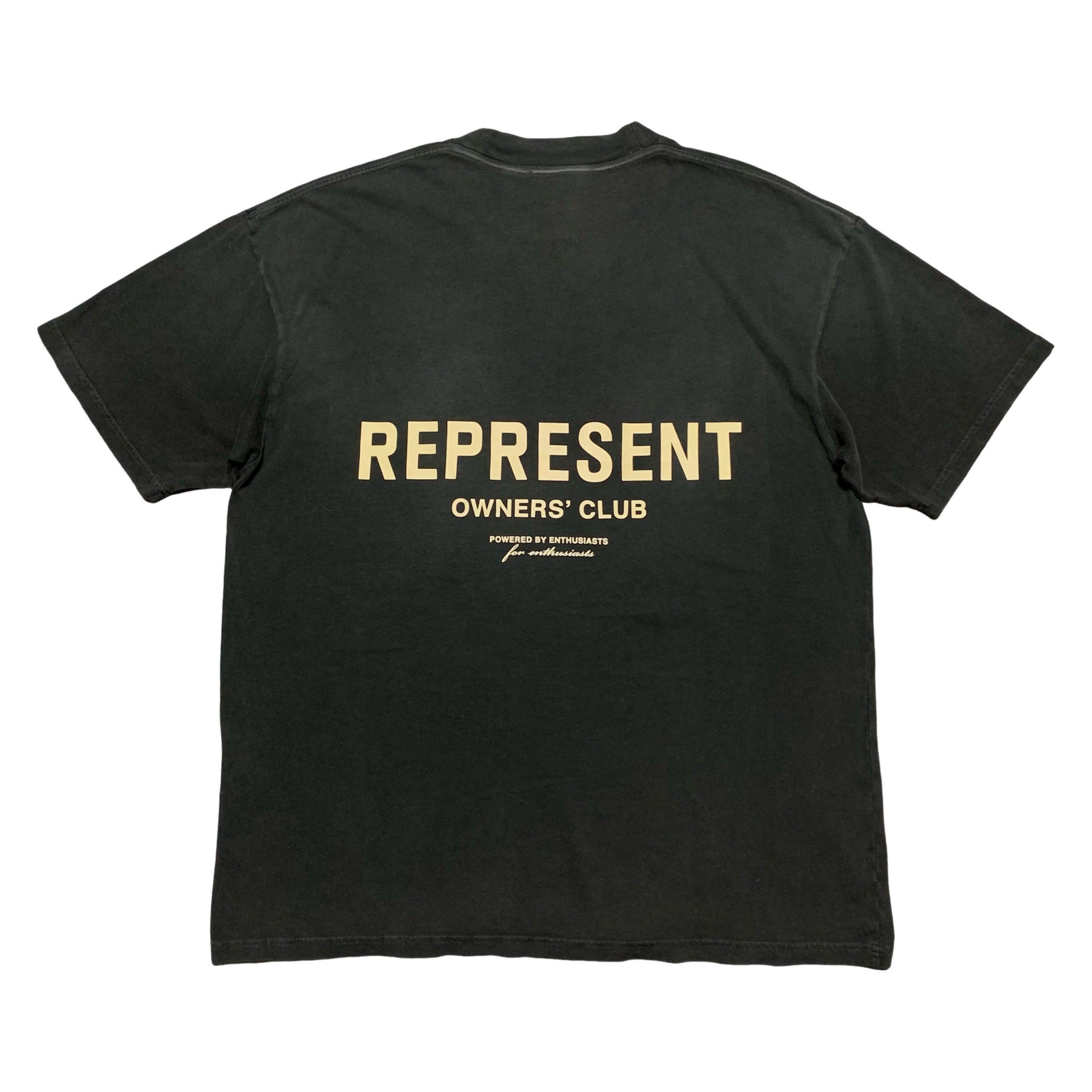 Represent Medium Owners Club Stained Black Tee