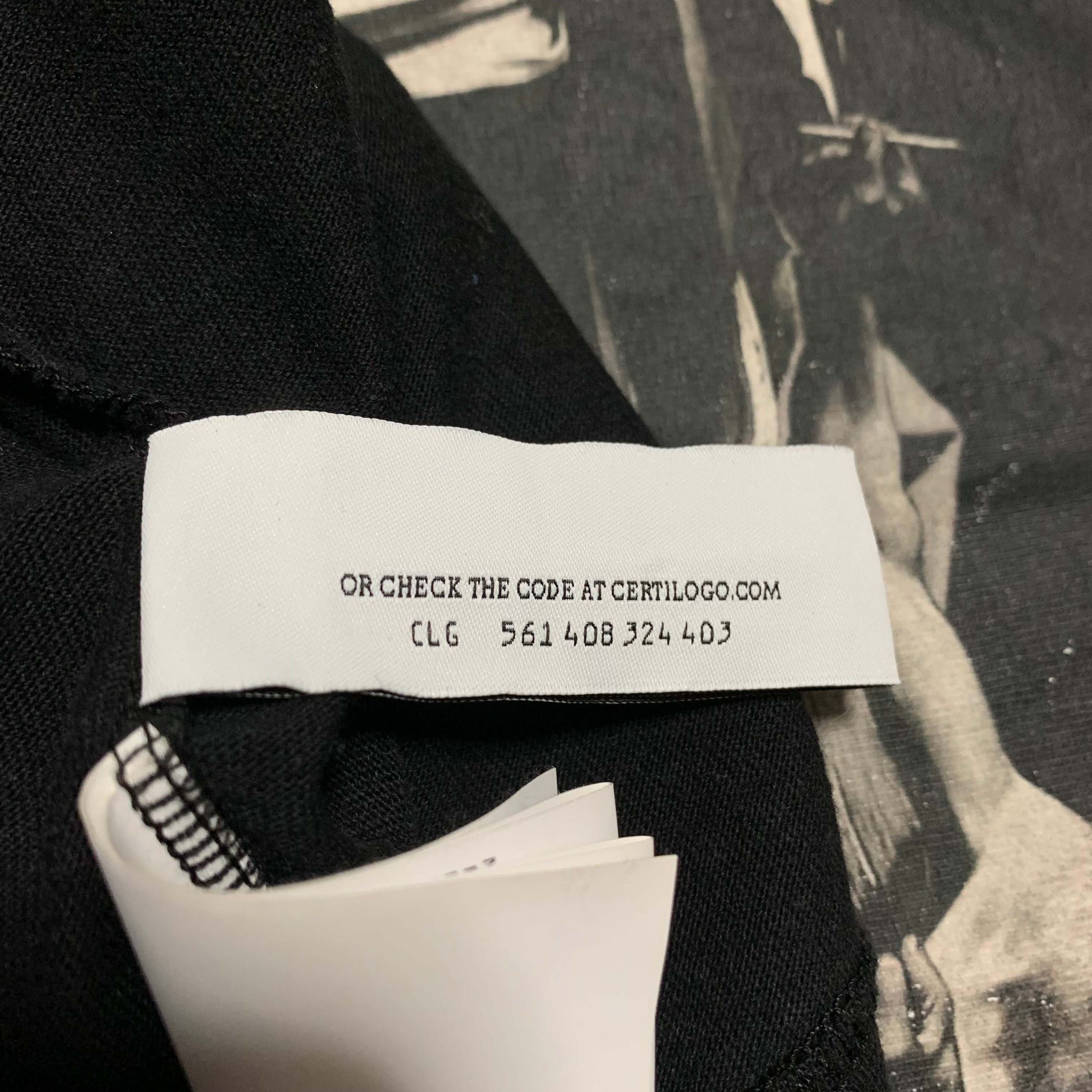 Off White Small Caravaggio Arrows Black Tee 'Till The End' Virgil Abloh
