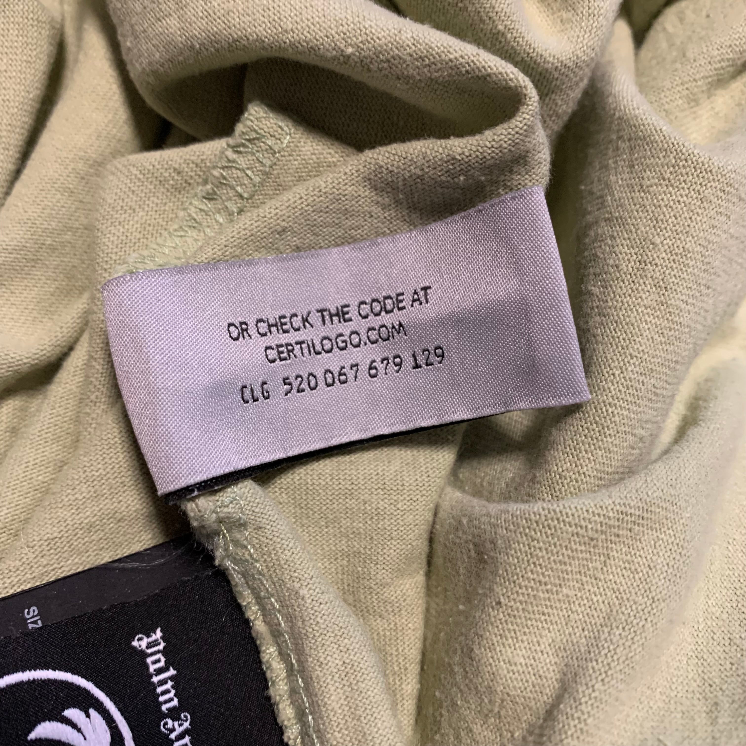 Palm Angels Large Classic Bear Mint Green Tee