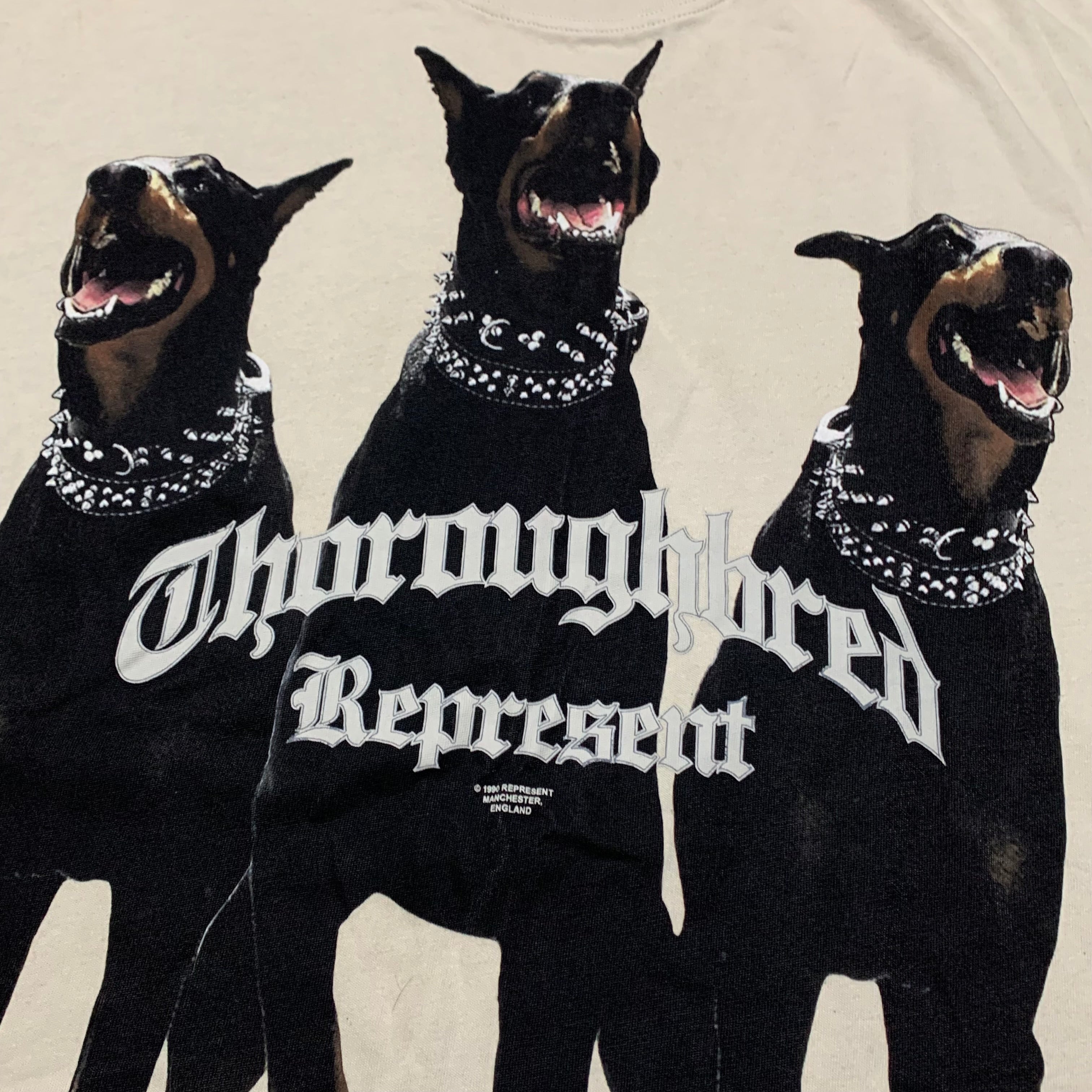 Represent XS Thoroughbred Dog Vintage White Tee