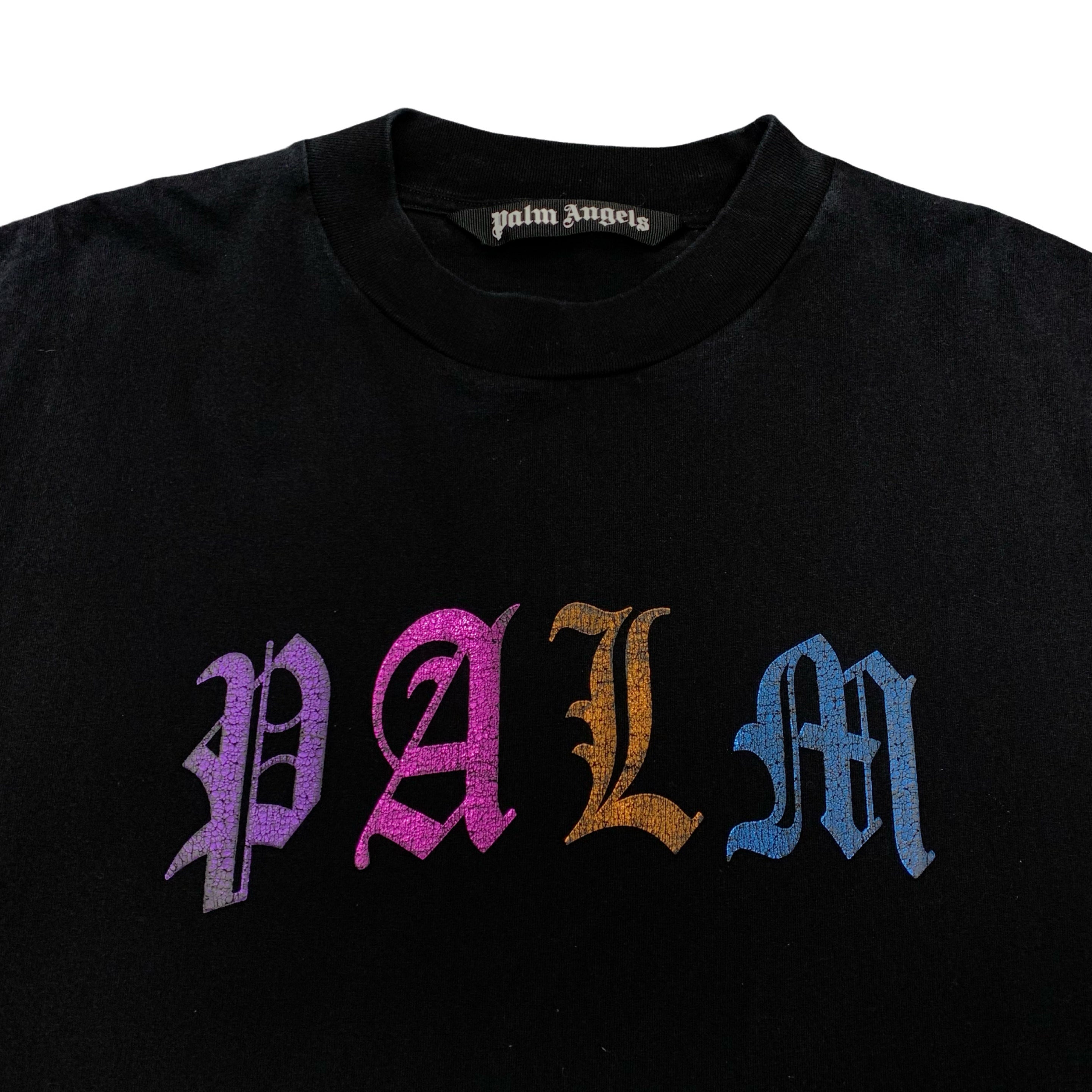 Palm Angels Large Tee Gothic Black T-Shirt