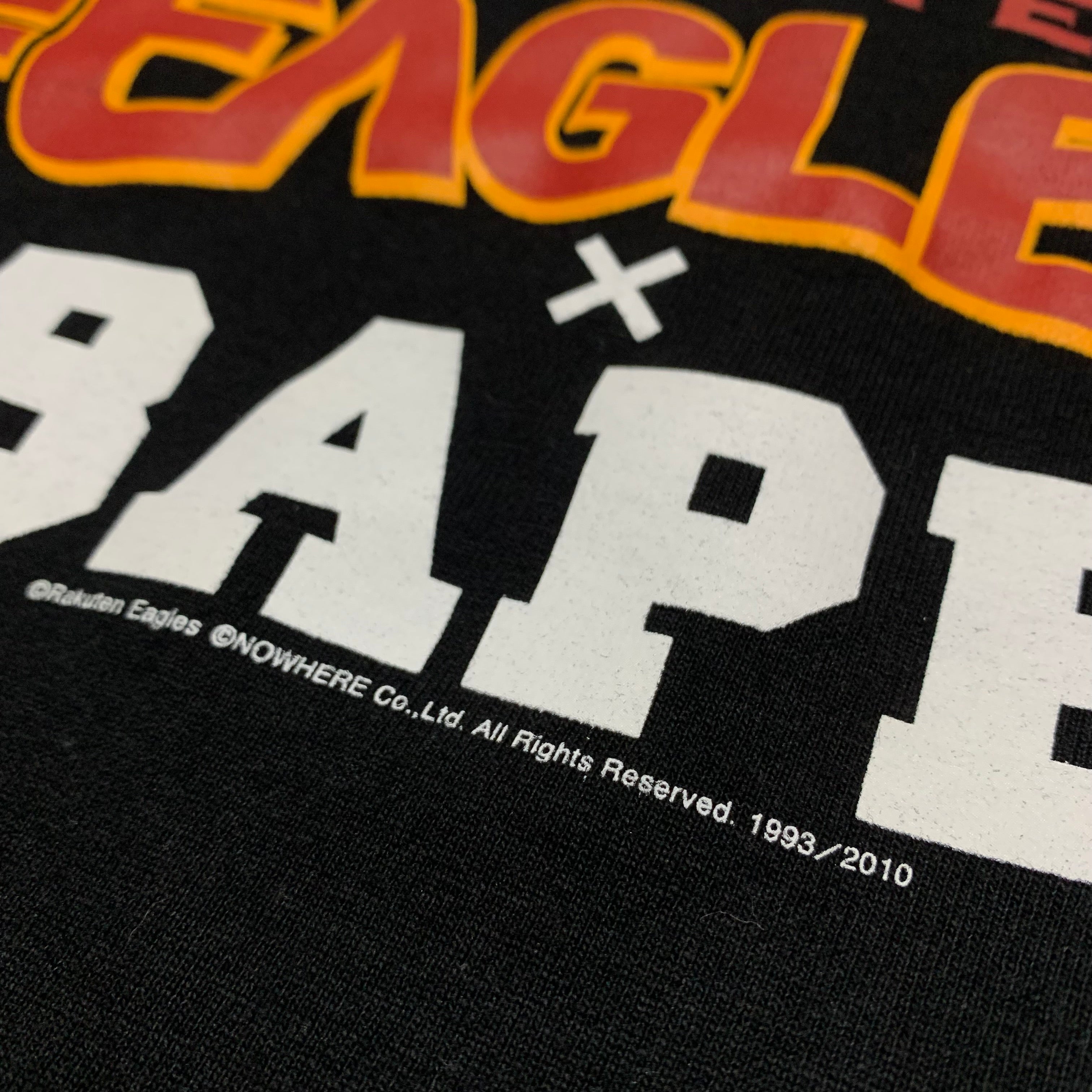 Bape Small Rakuten Eagles Black Tee A Bathing Ape