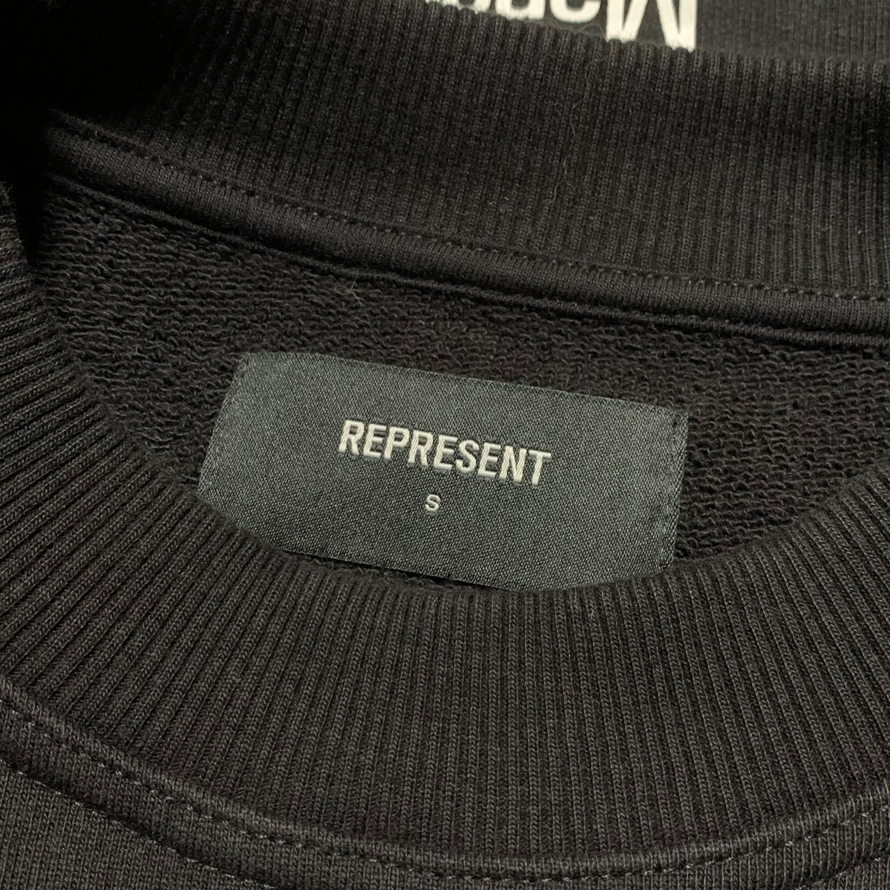 Represent Small Black Sweater Sweatshirt Design & Studio Crewneck