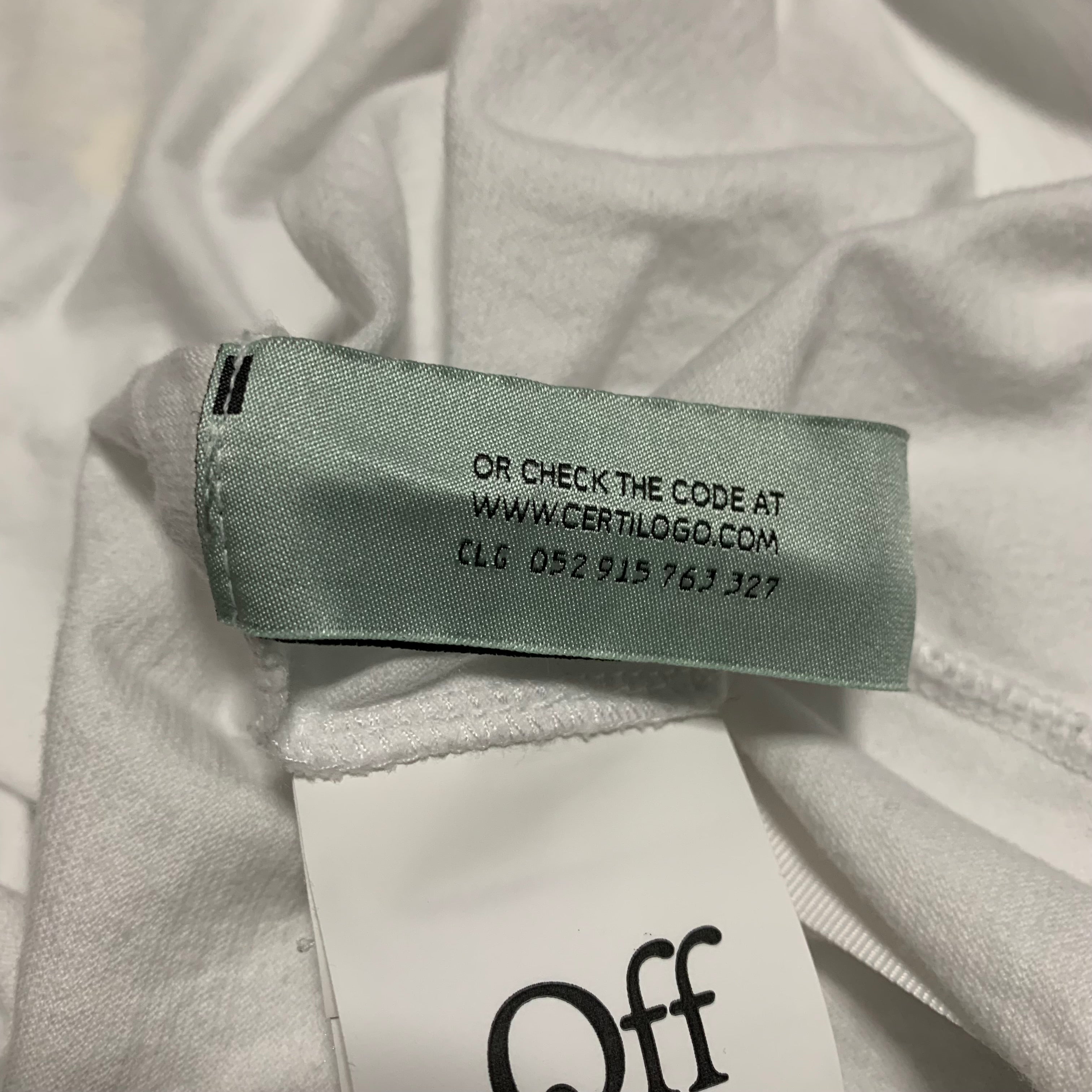 Off White XS Graffiti Graphic White Tee Virgil Abloh