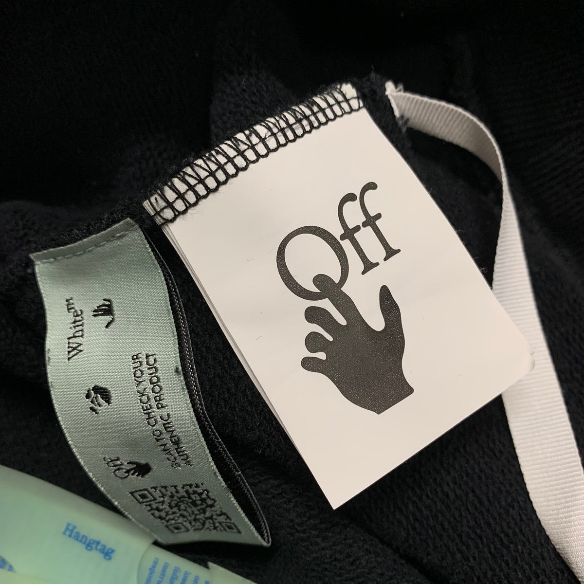 Off White Large Hoodie Pascal Skeleton Arrows Black Hoodie Virgil Abloh