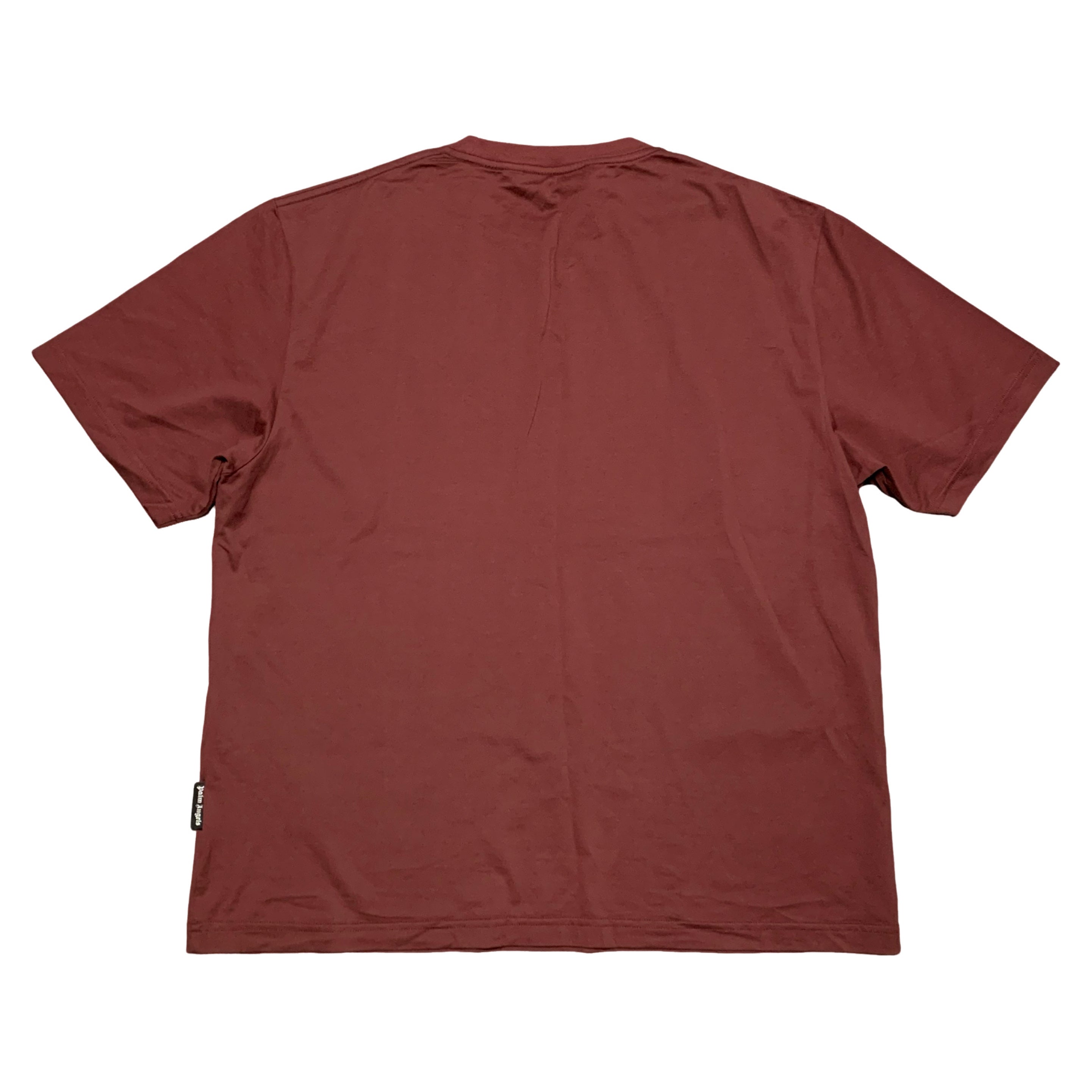 Plam Angels Large Monogram Burgundy Tee