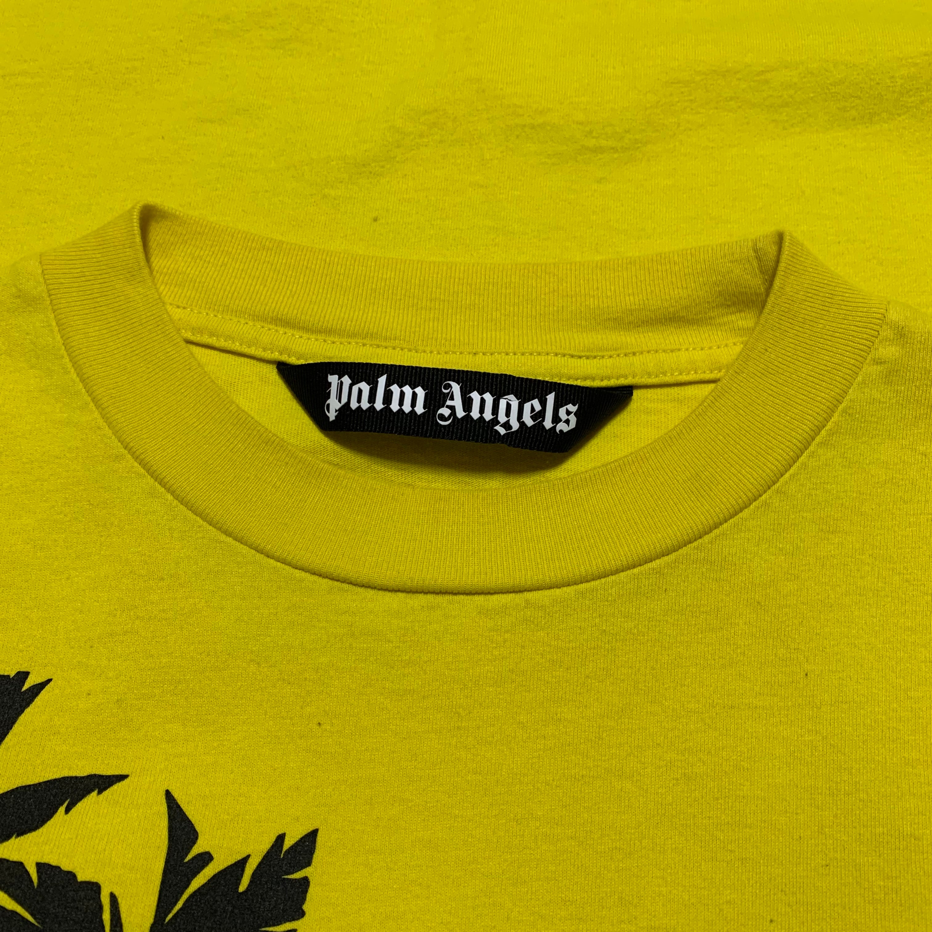 Palm Angels Small Sunset Yellow Tee