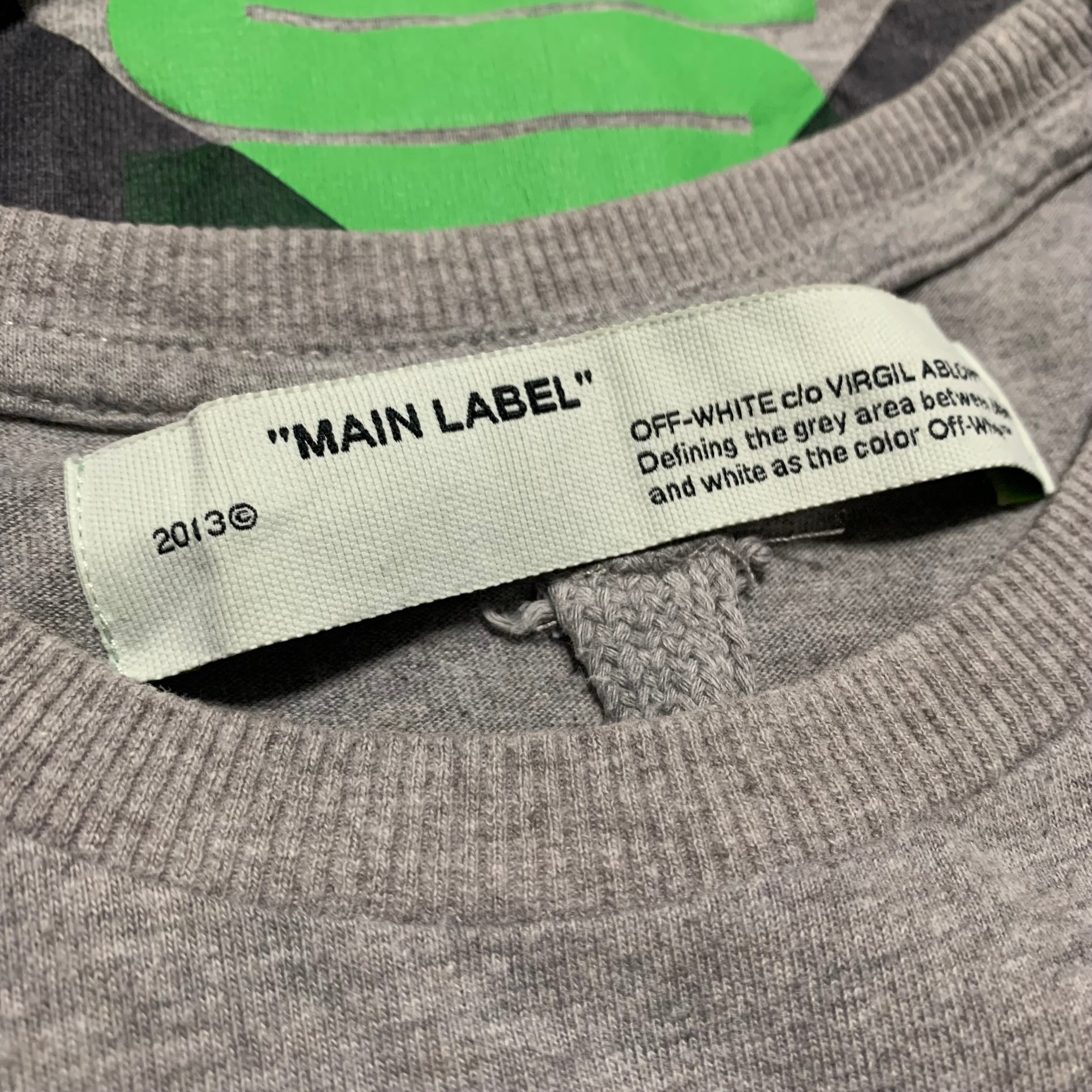 Off White Medium Off Arrows Grey Tee Virgil Abloh Harrods 2019