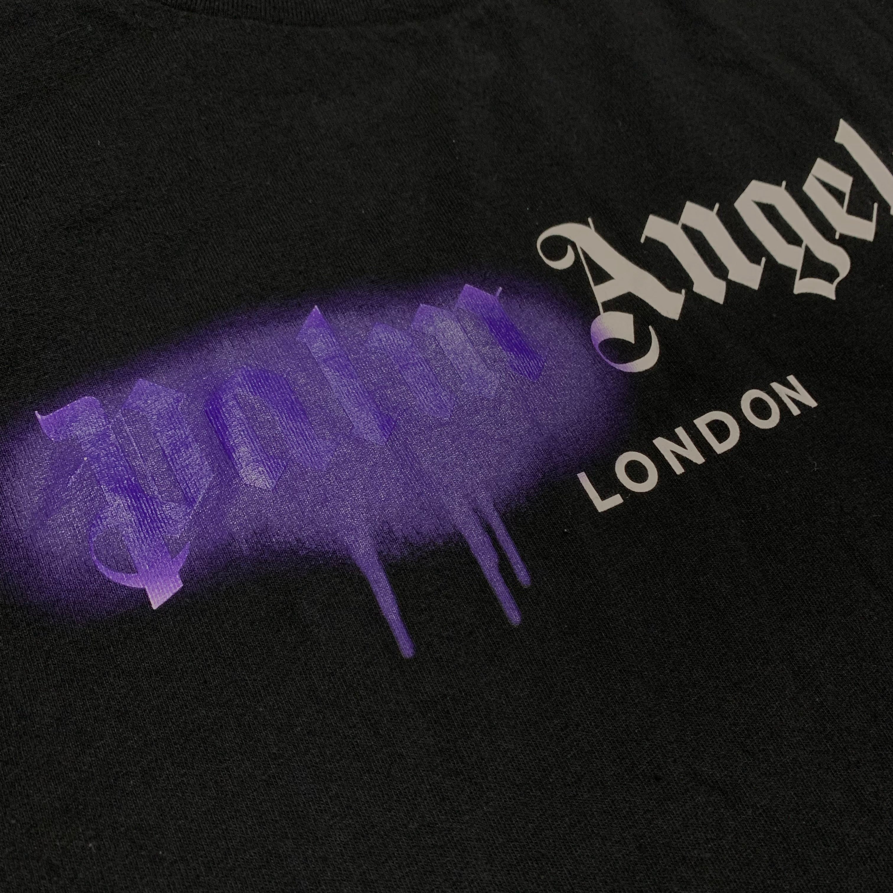 Palm Angels Small London Sprayed Black Tee