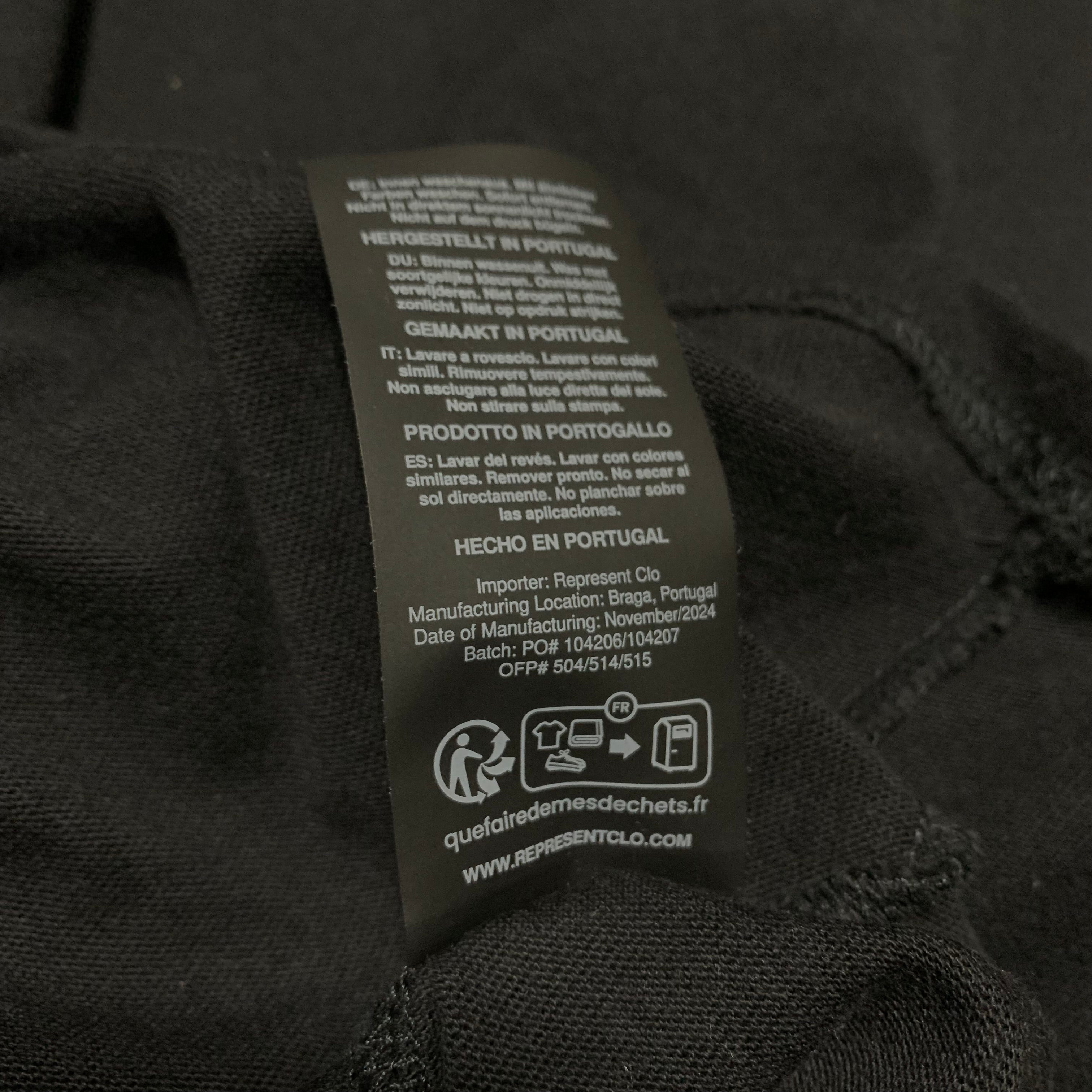 Represent Medium Welcome To The Jungle Off Black Tee