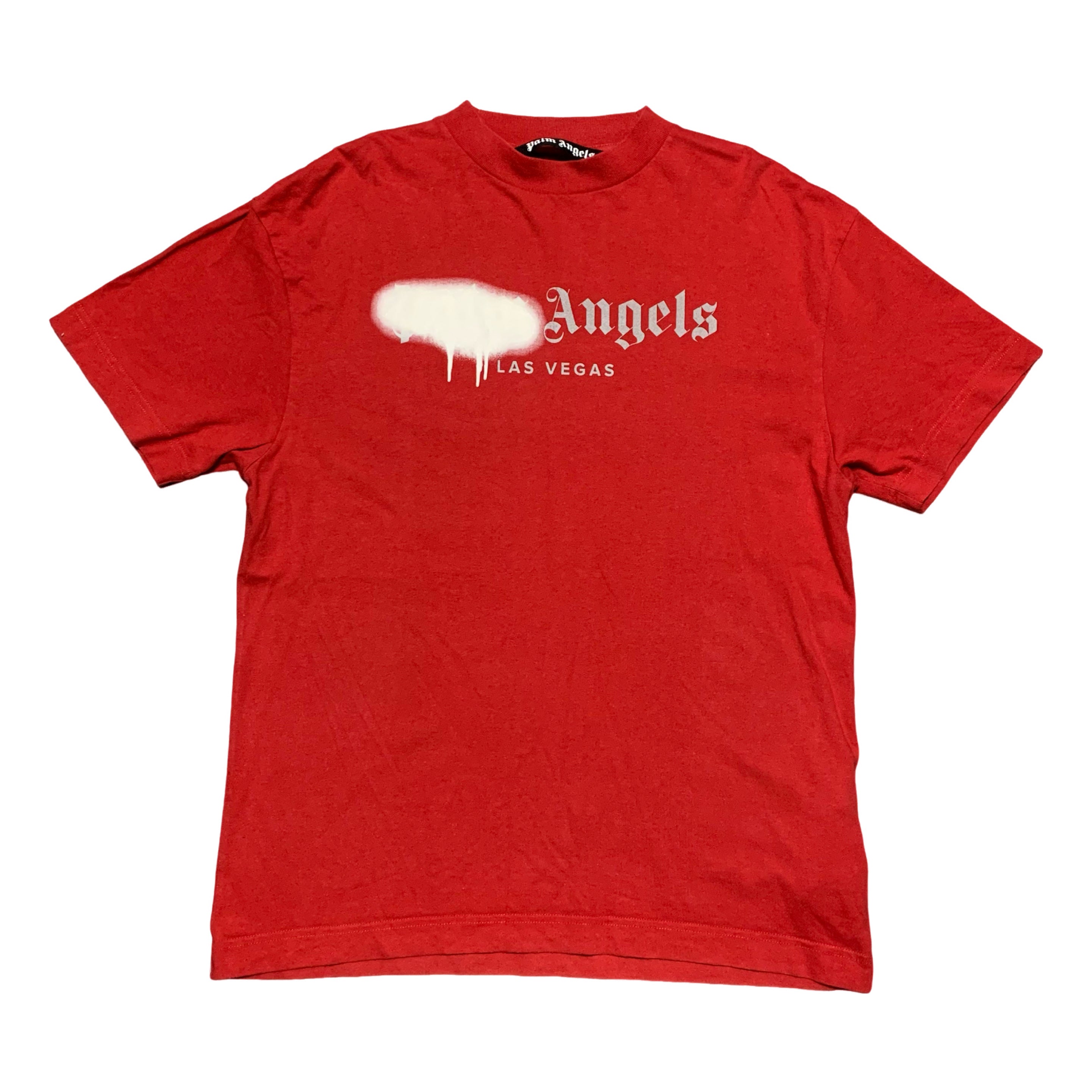Palm Angels Medium Las Vegas Sprayed Red Tee