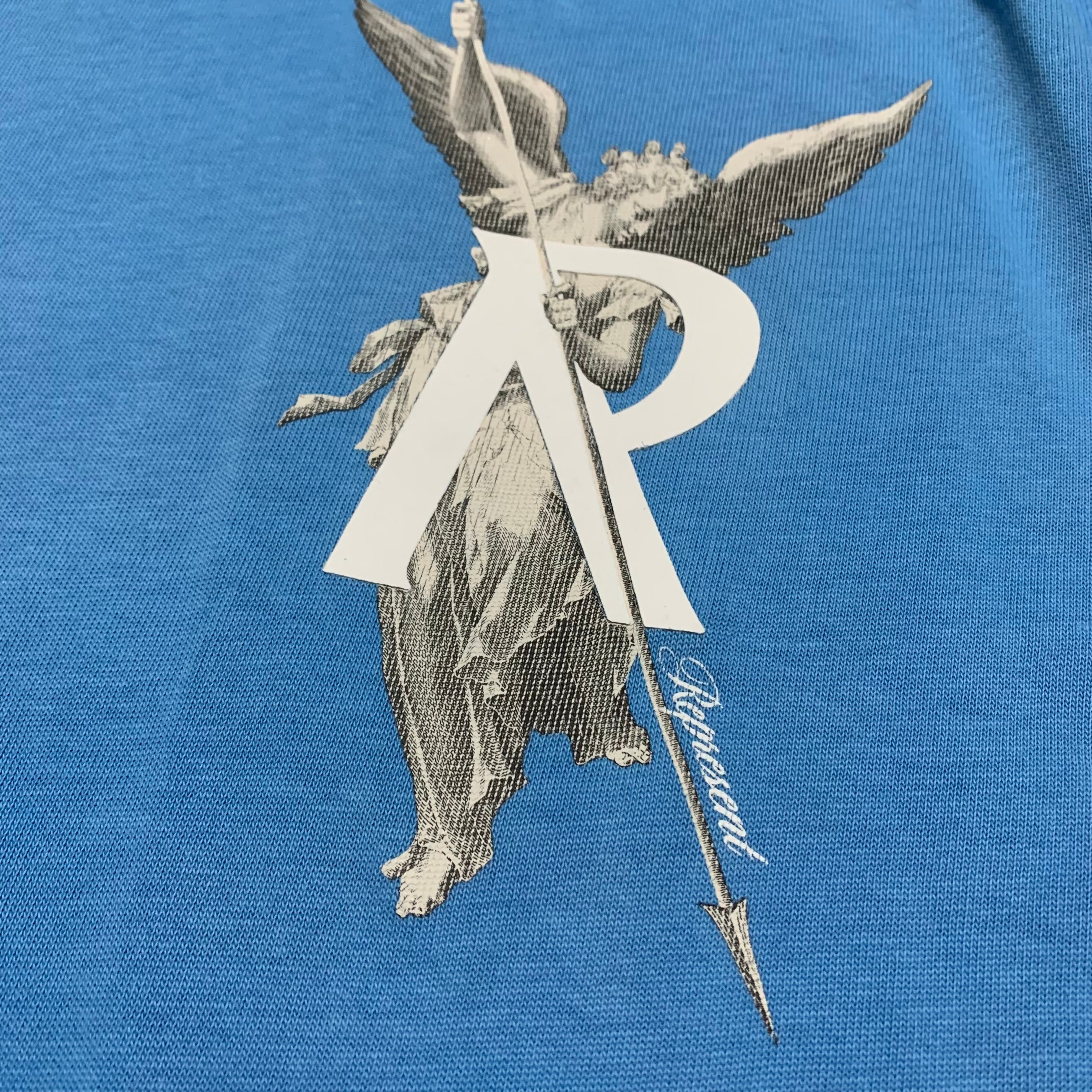Represent Large Archangel Sun Fade Electric Blue Tee