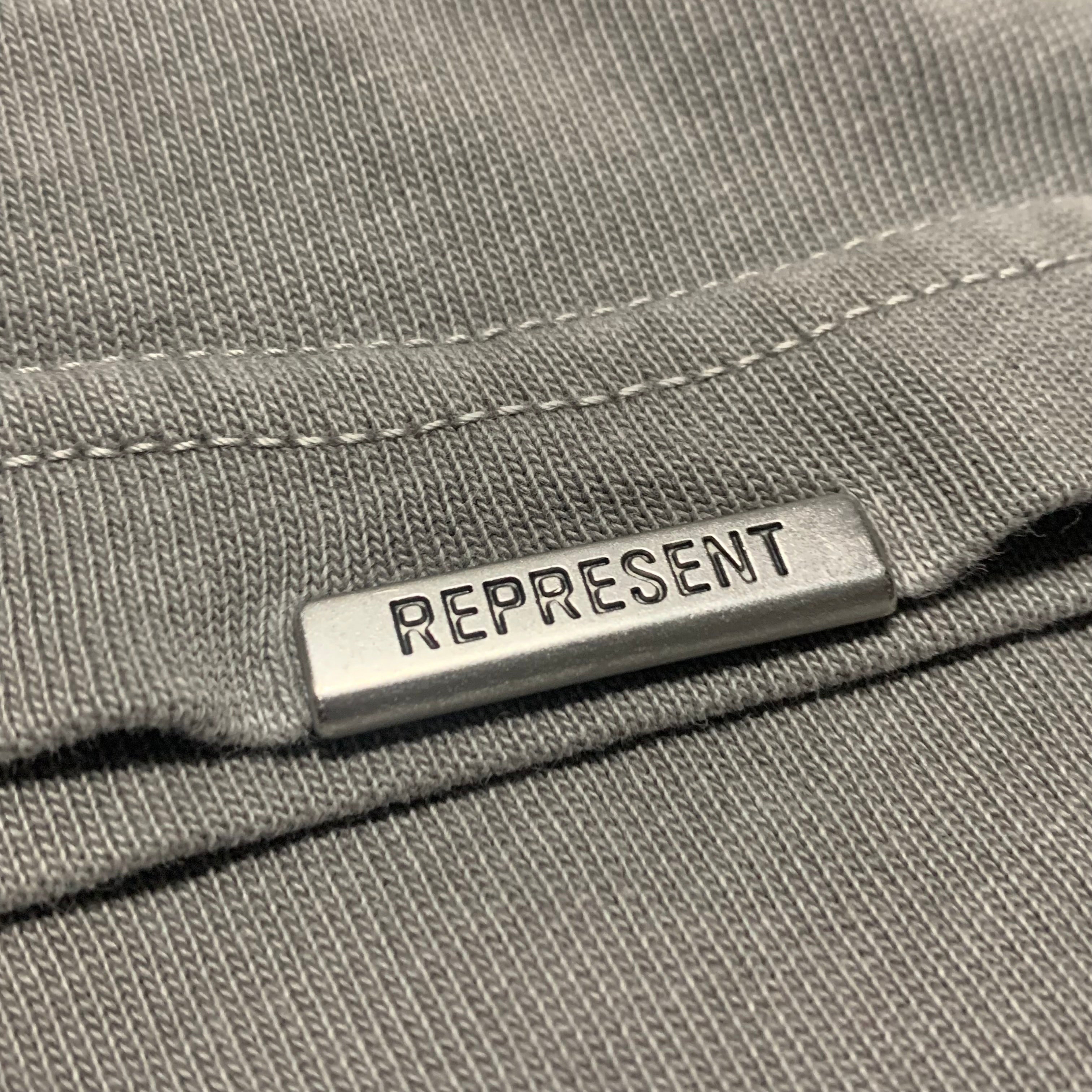 Represent Medium Rock Logo Ultimate Grey Tee