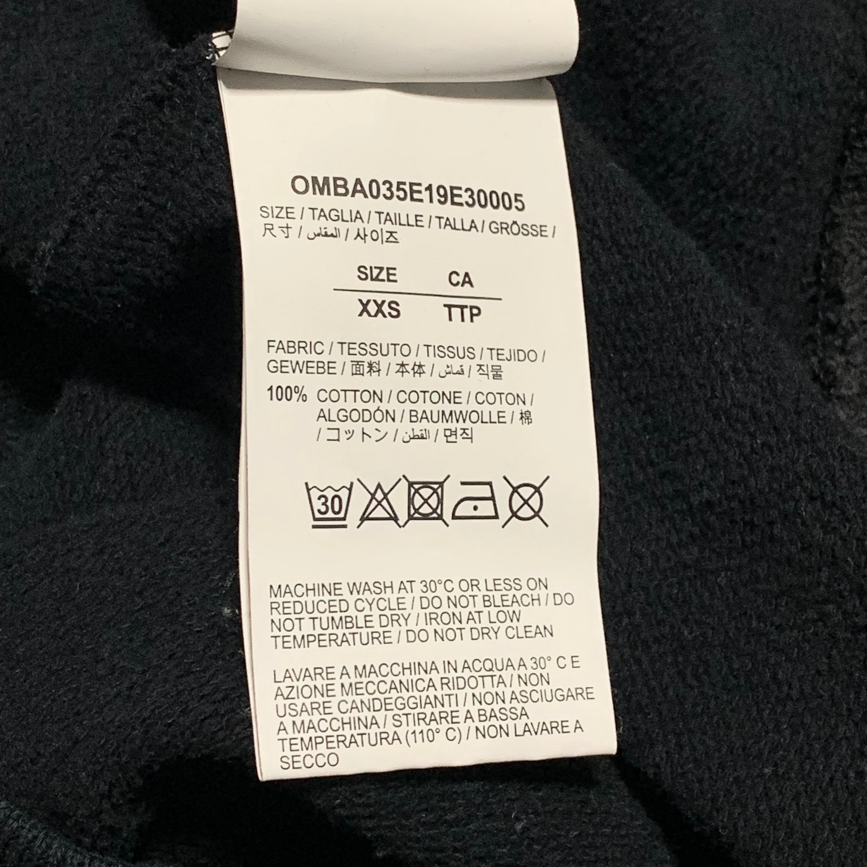 Off White XS Mariana Silva Painting Black Sweatshirt Crewneck Virgil Abloh