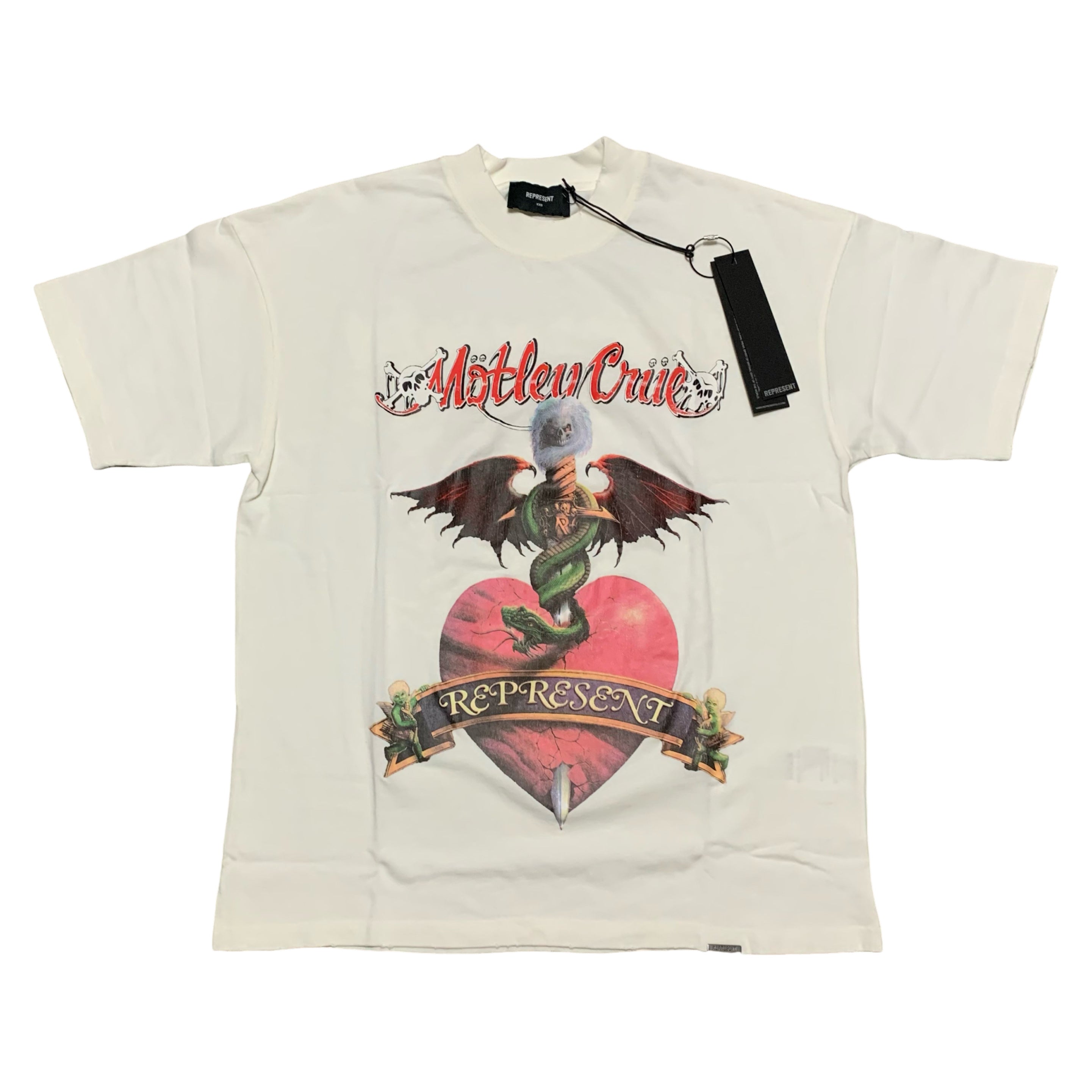 Represent x Motley Crue XXS Without You Flat White Tee