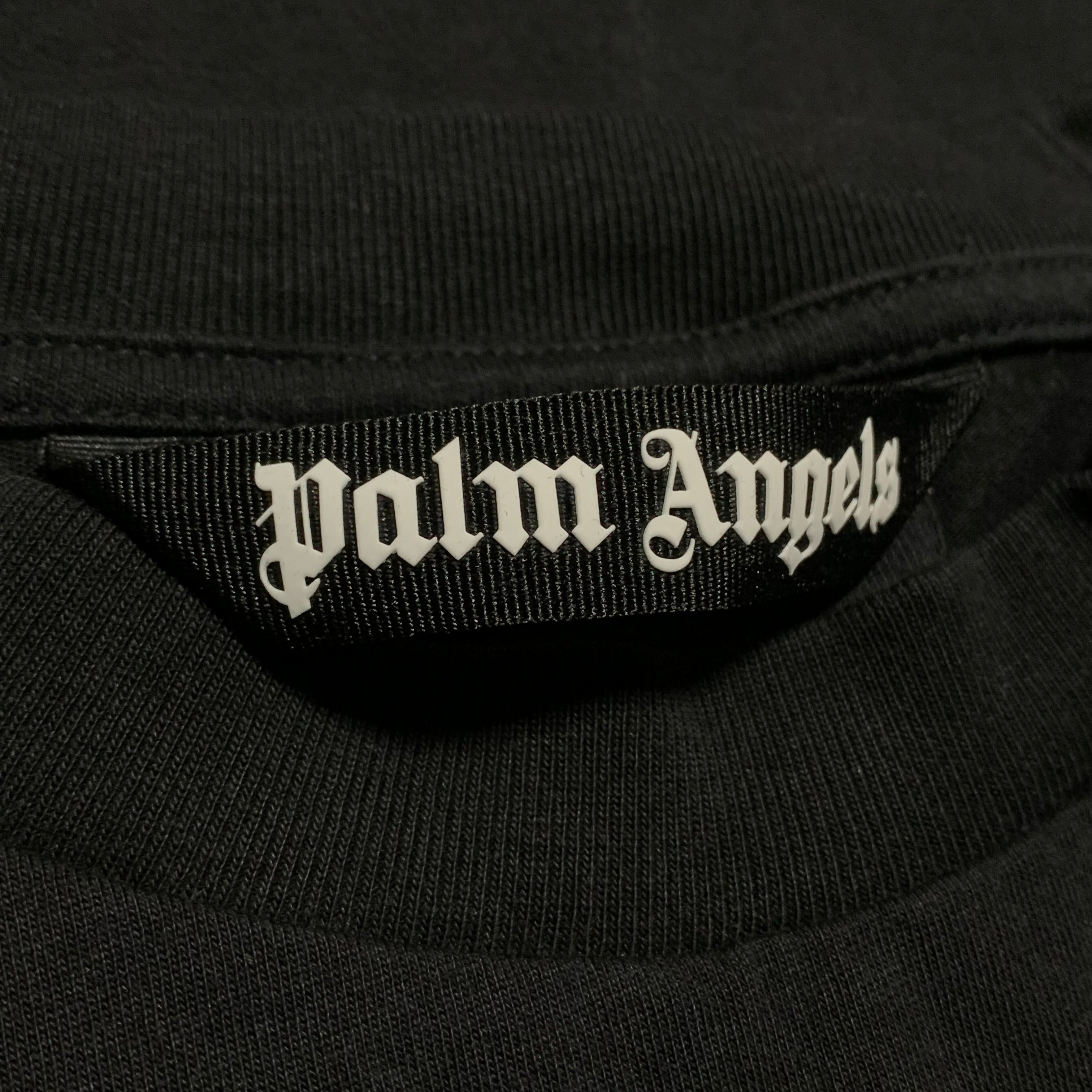Palm Angels Medium Team Wang Palm Tree Black Tee 2022