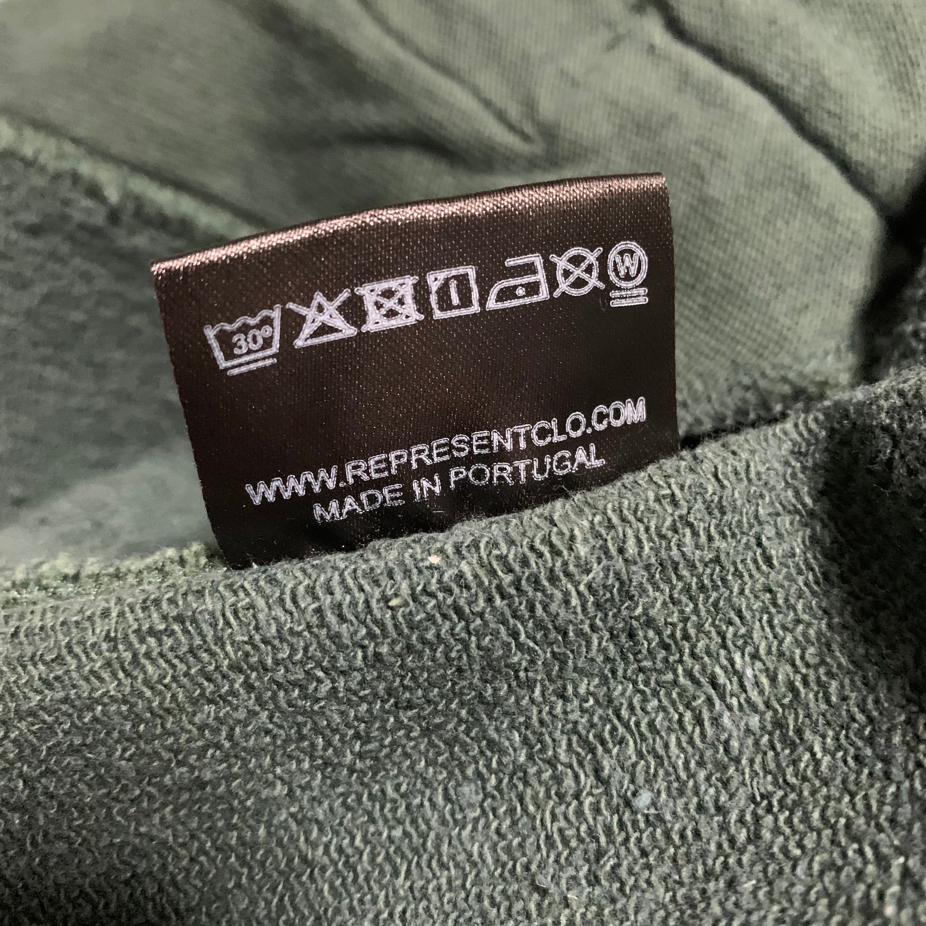 Represent Large Shorts Blanks Vintage Green Bottoms