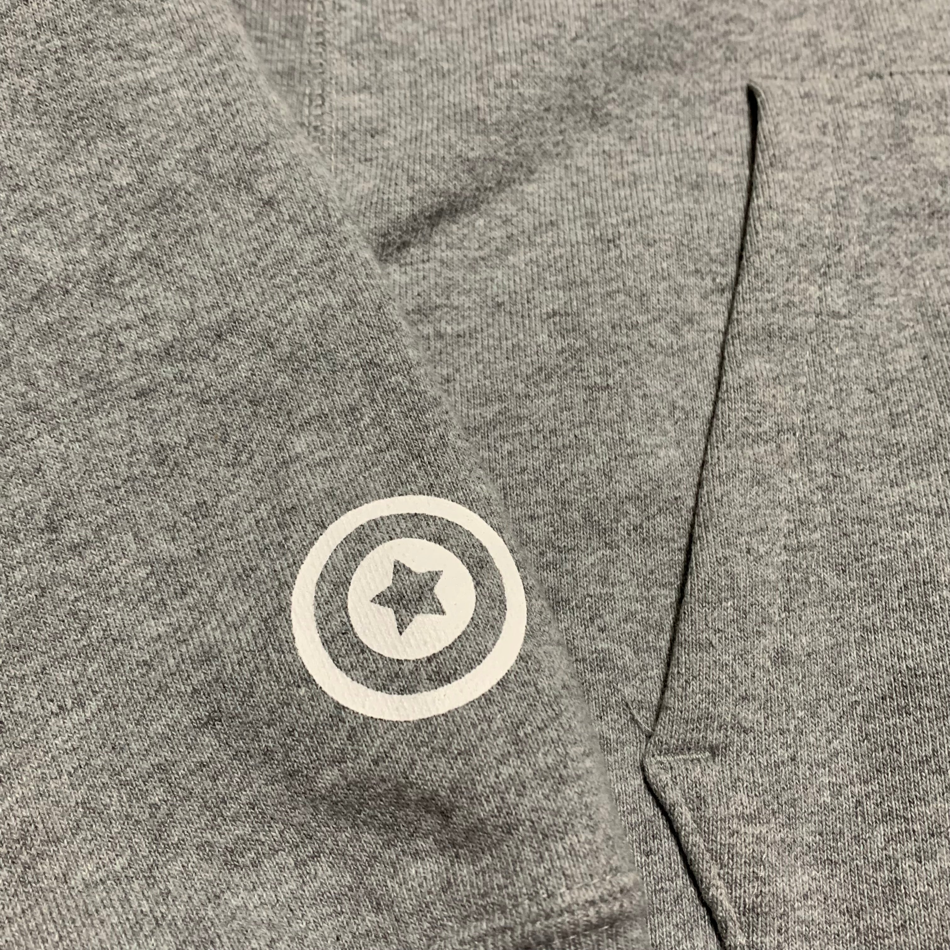 Bape Large Shark Tiger Grey Pullover Hoodie A Bathing Ape