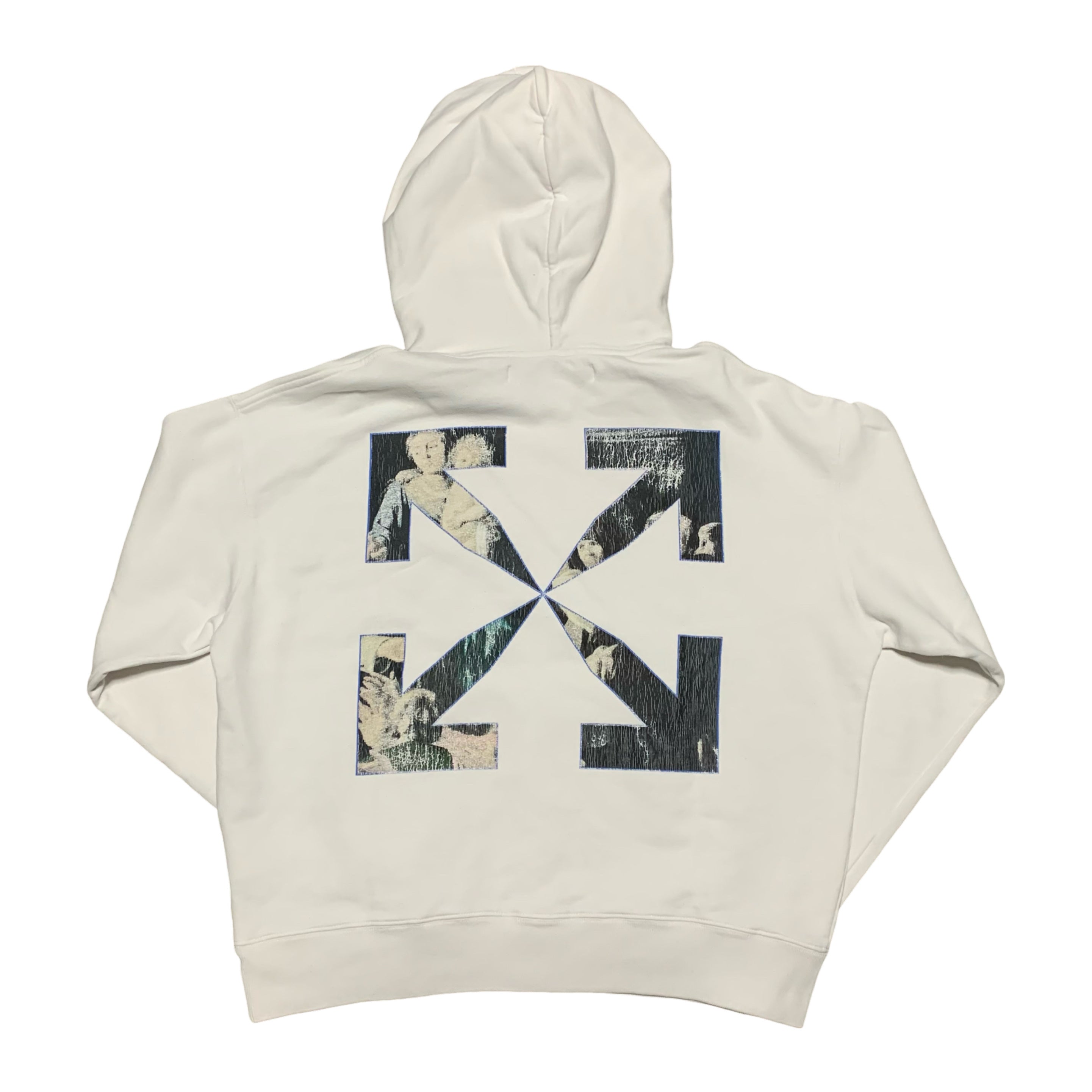 Off White Medium Caravaggio Arrows White Hoodie Virgil Abloh