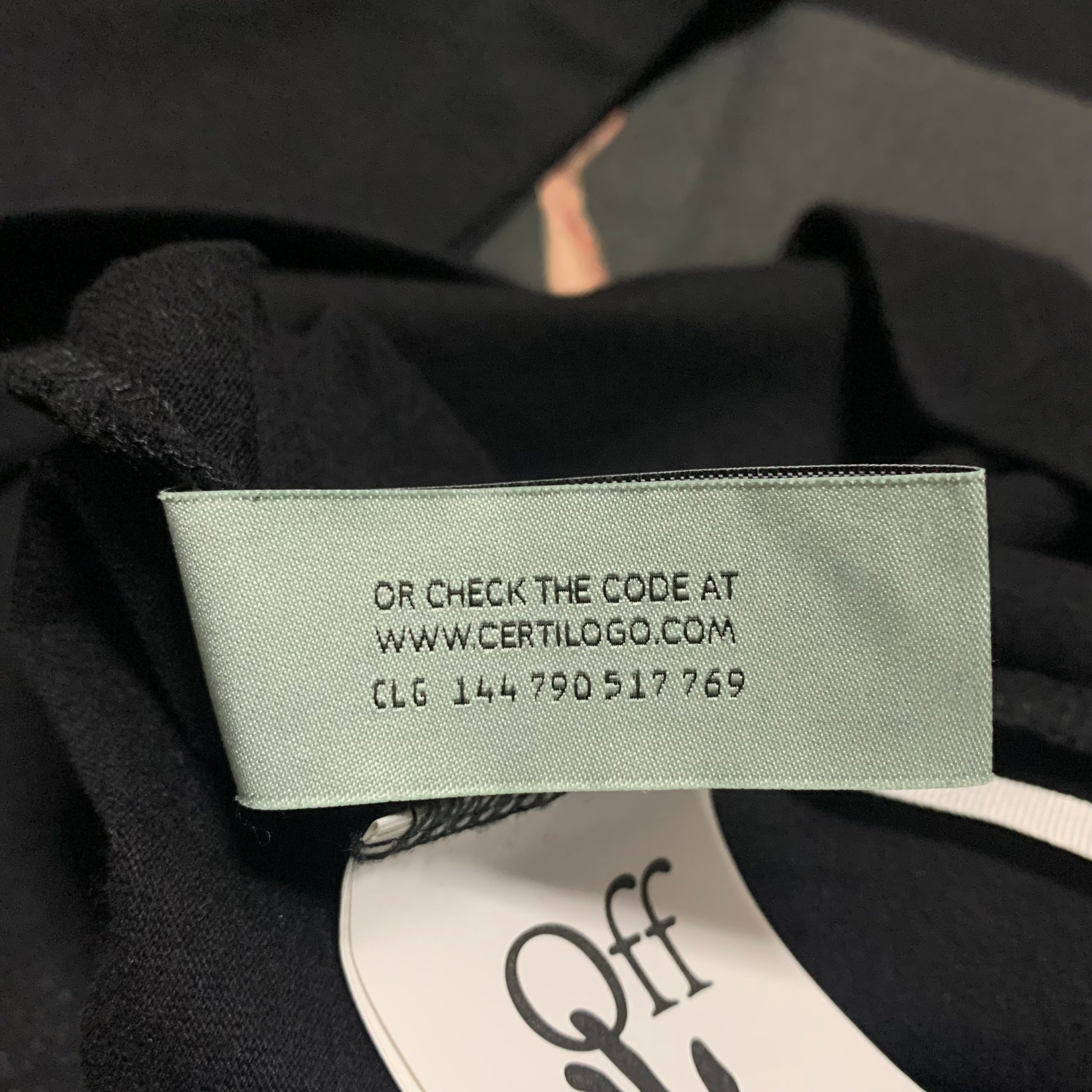 Off White Medium Pascal Arrows Black Tee Virgil Abloh Skeleton