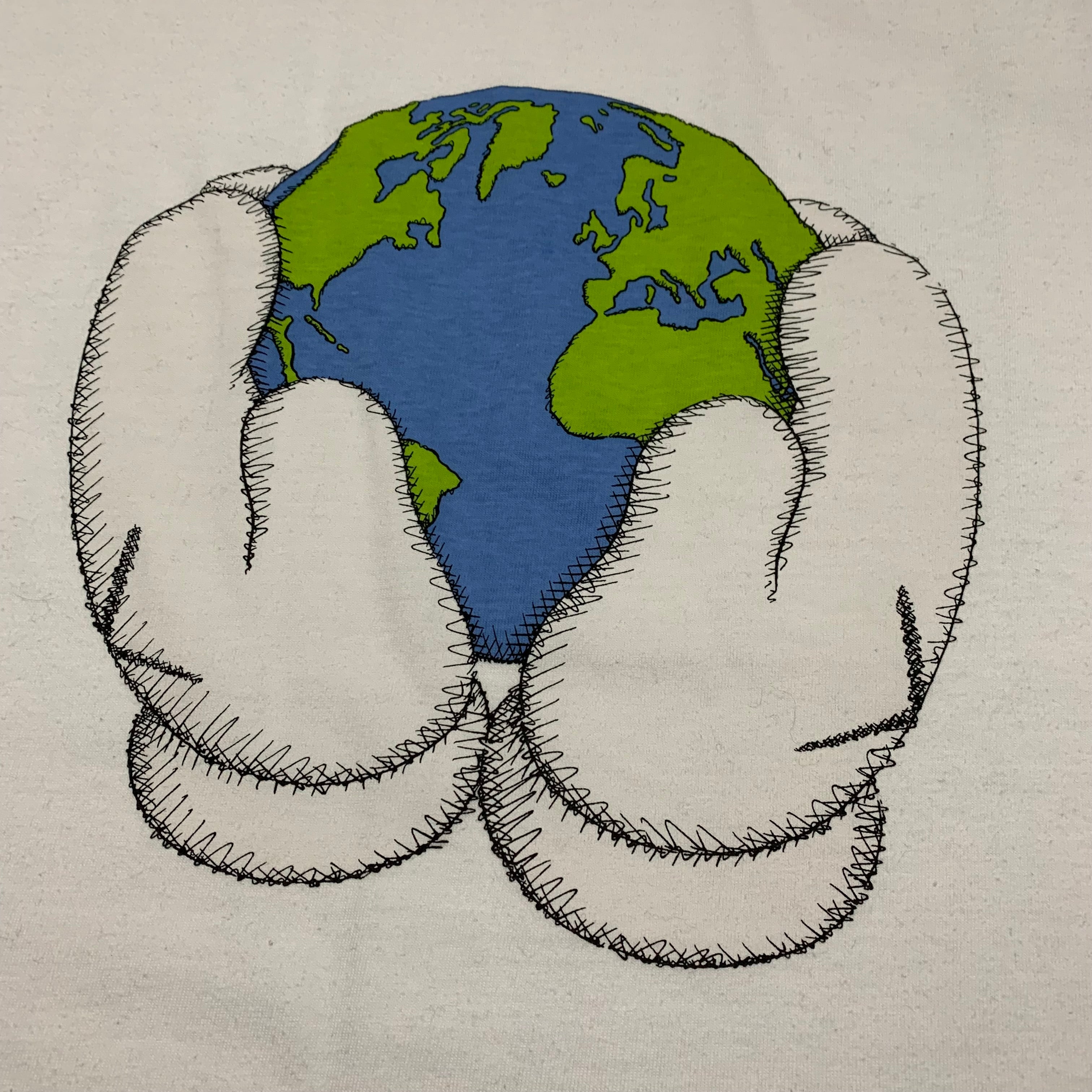 KAWS Medium Peace For All White Tee Uniqlo