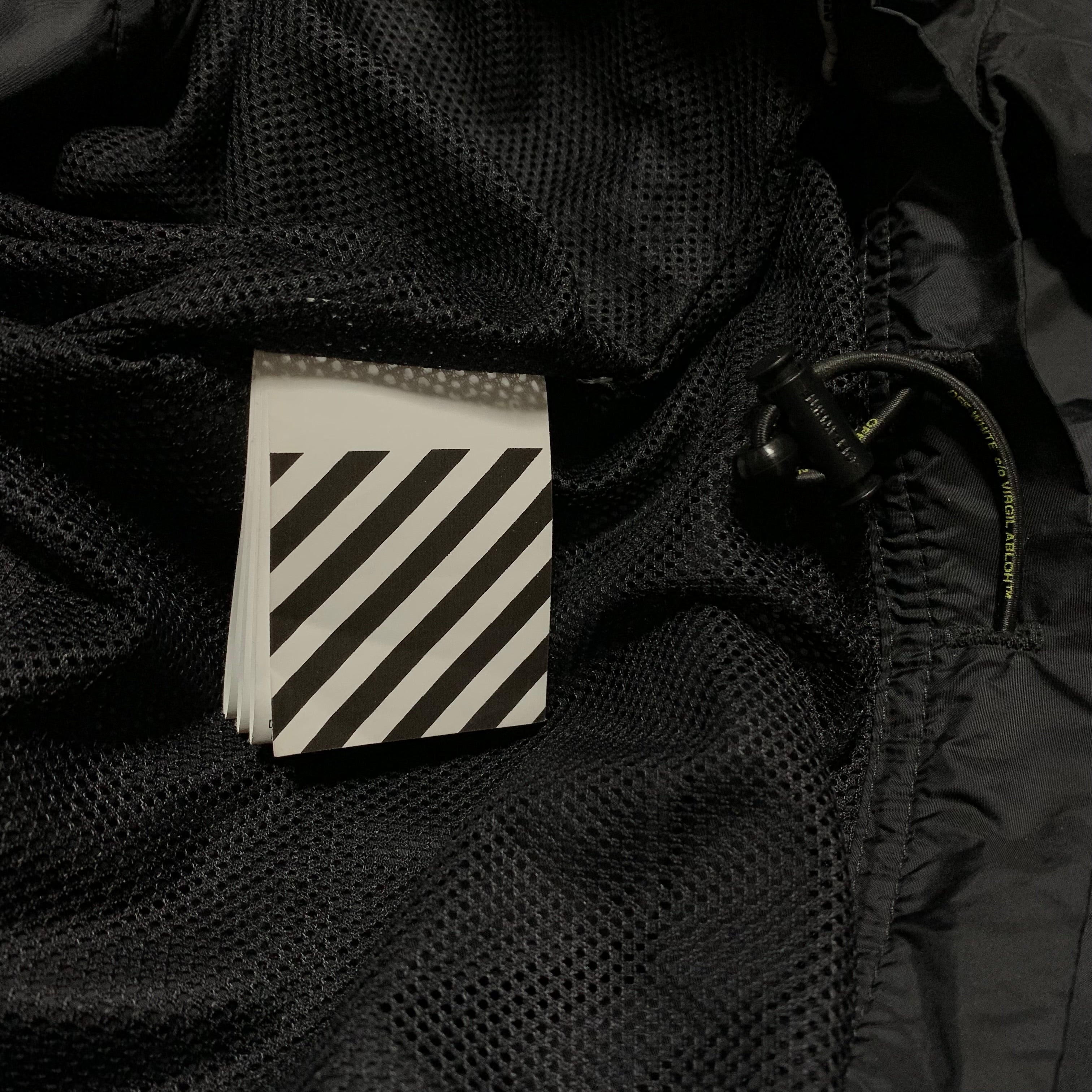 Off White Medium Track Jacket Black Track Top Virgil Abloh