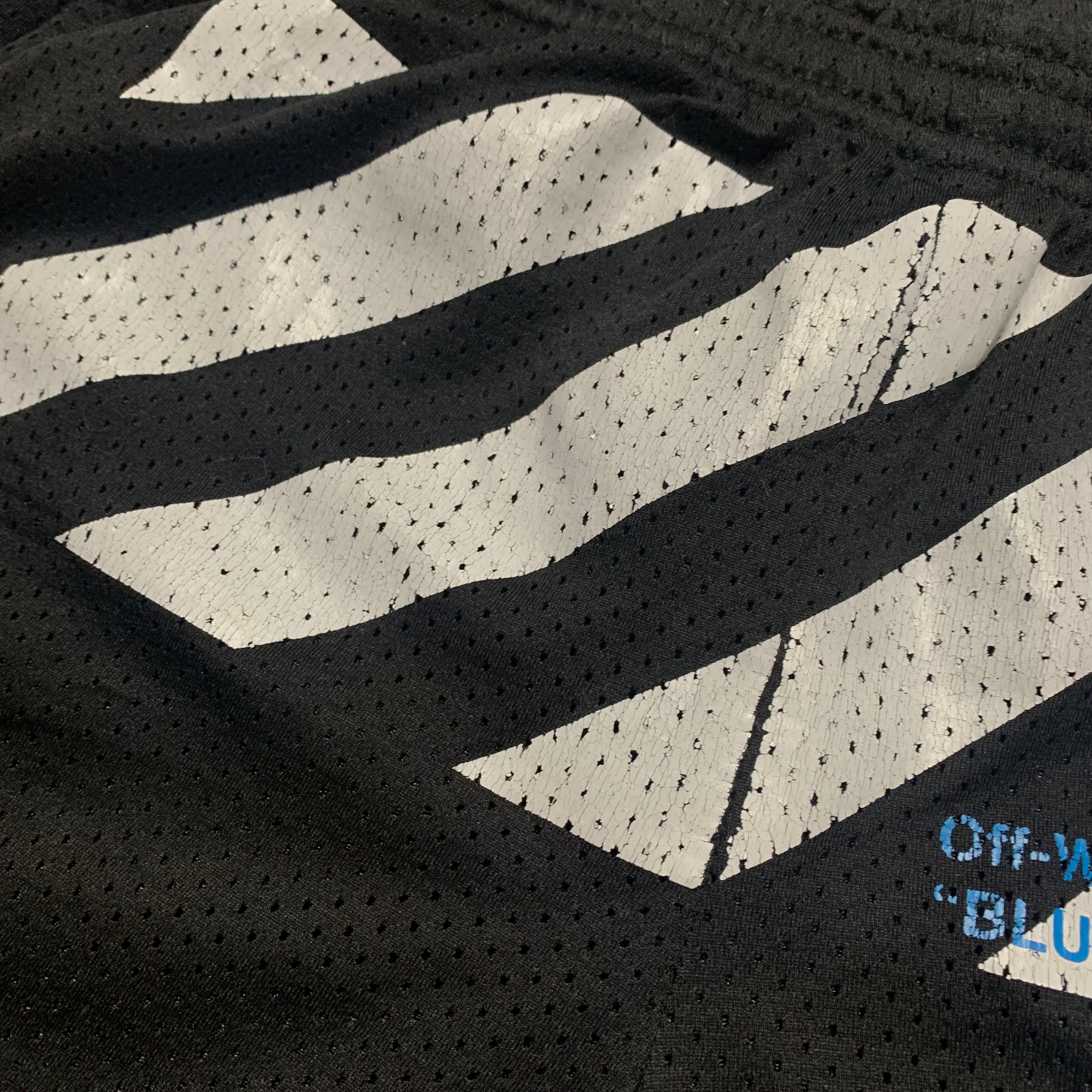 Off White Small Shorts Black Mesh Shorts Bottoms 2016