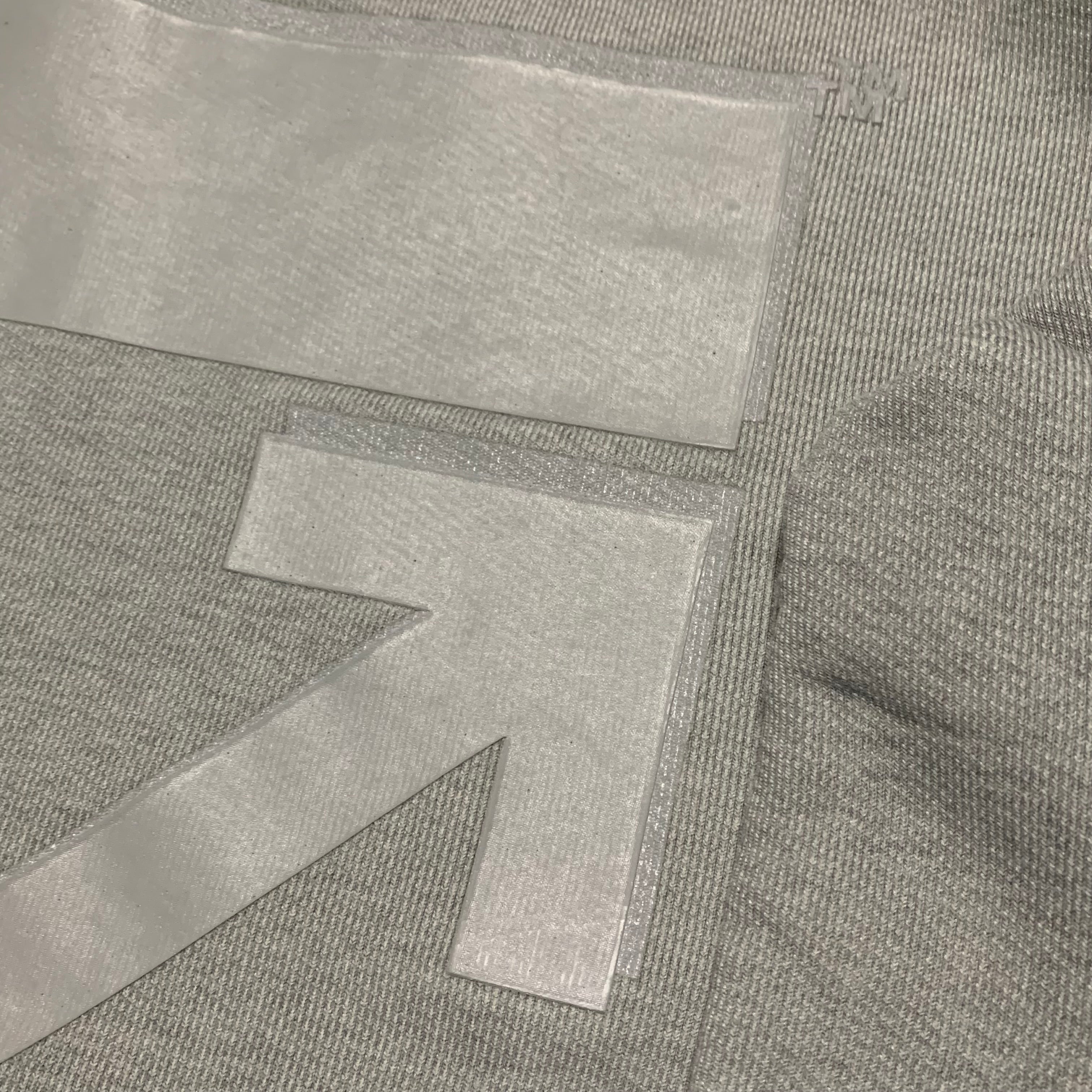 Off White XS Arrows Graphic Grey Sweatshirt Crewneck Virgil Abloh