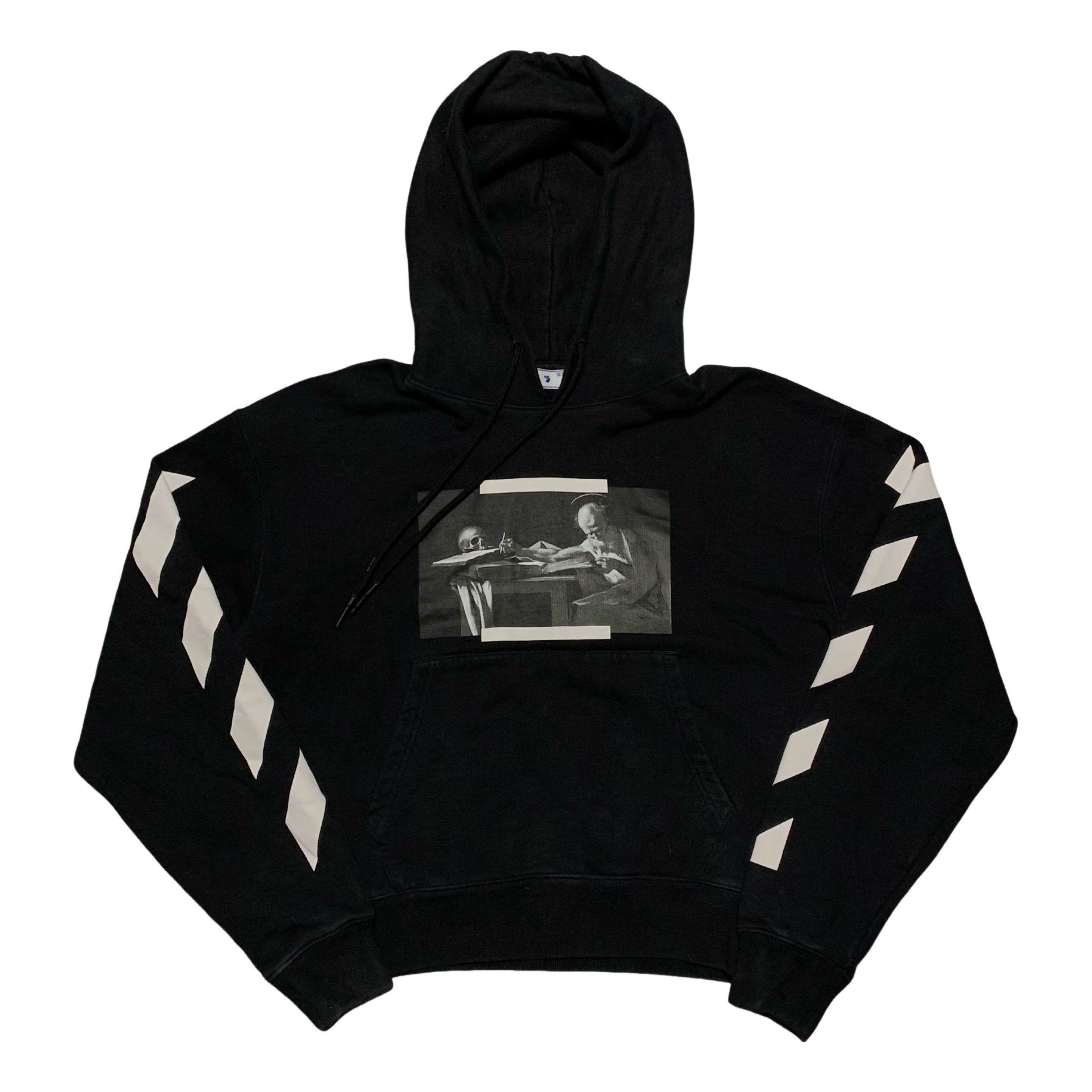 Off White Small Caravaggio Painting Black Hoodie Virgil Abloh